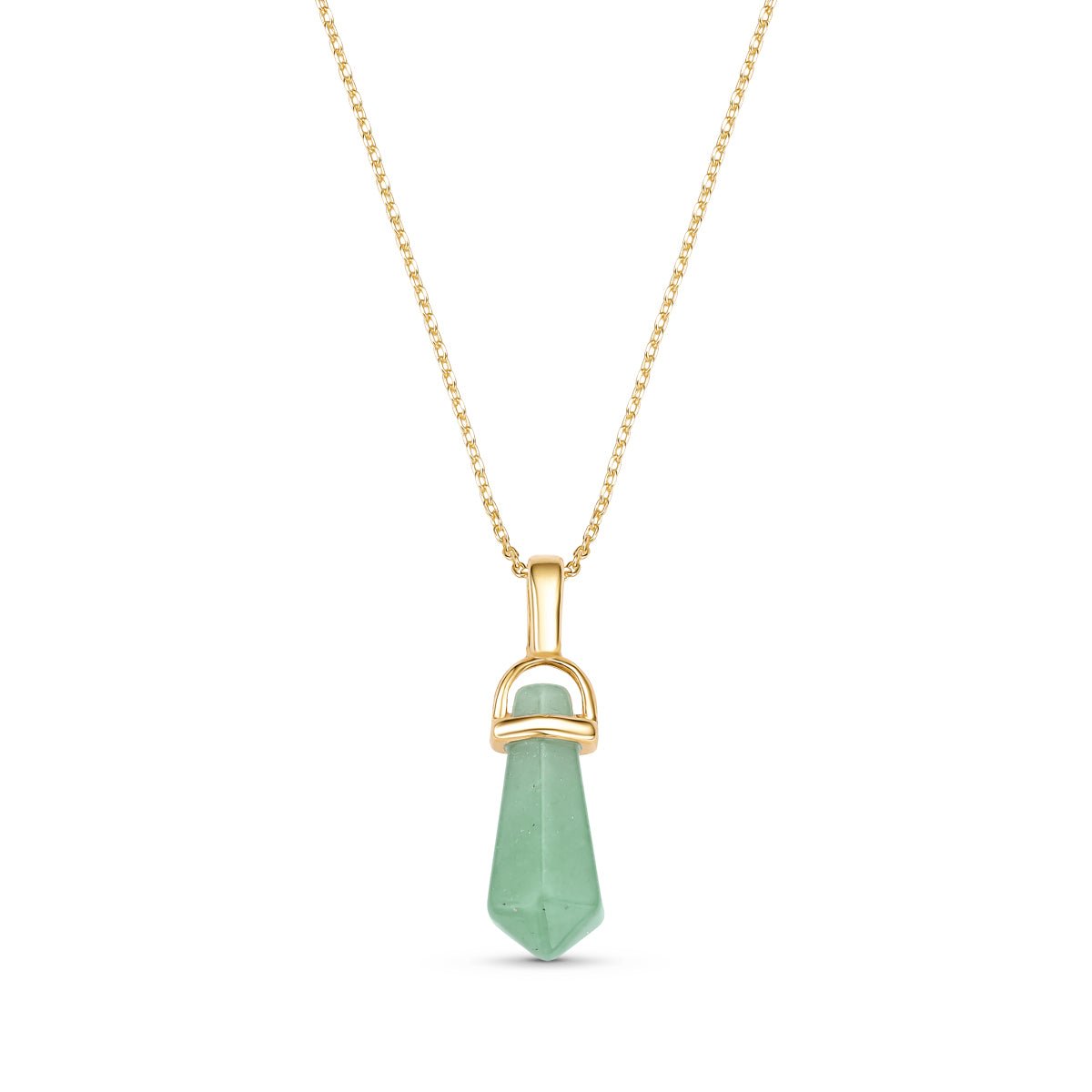 Prism Shaped Natural Gemstone 18K Gold Plated Necklace - Brazil GemsBrazil GemsPrism Shaped Natural Gemstone 18K Gold Plated NecklaceNecklace12GP0431 - 112
