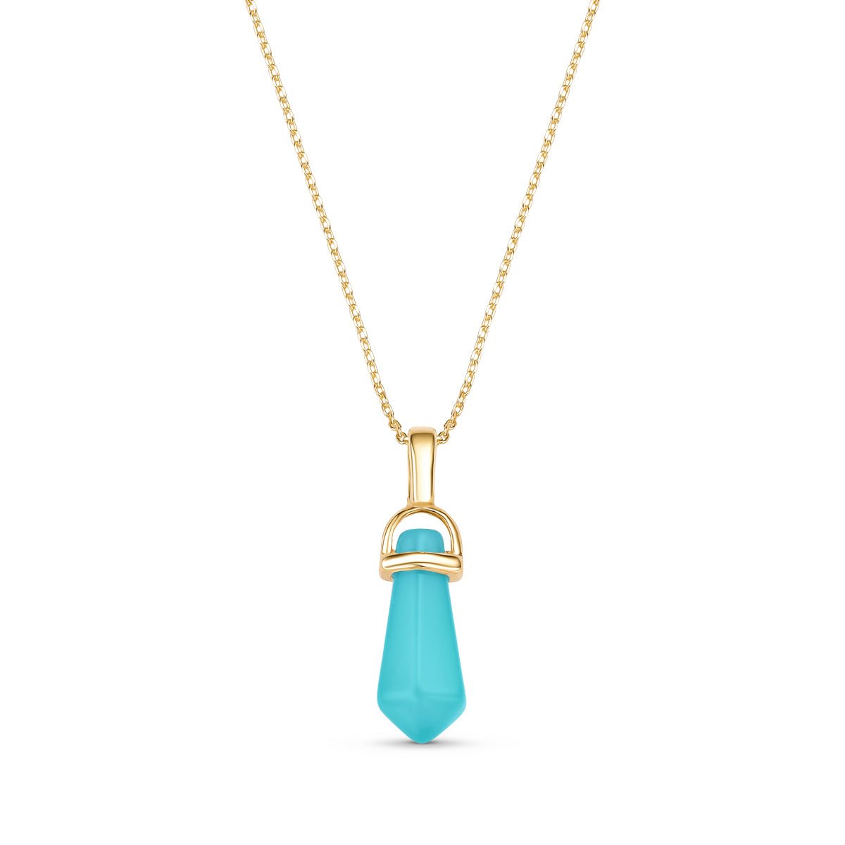 Prism Shaped Natural Gemstone 18K Gold Plated Necklace - Brazil GemsBrazil GemsPrism Shaped Natural Gemstone 18K Gold Plated NecklaceNecklace12GP0431 - 128