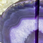 Purple Dyed Brazilian Agate Stone Bookends, 13.7 lbs & 5.3" tall Model #5151PU-033 by Brazil Gems - Brazil GemsBrazil GemsPurple Dyed Brazilian Agate Stone Bookends, 13.7 lbs & 5.3" tall Model #5151PU-033 by Brazil GemsBookends5151PU-033