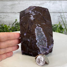 Purple Dyed Brazilian Agate Stone Bookends, 13.7 lbs & 5.3" tall Model #5151PU-033 by Brazil Gems - Brazil GemsBrazil GemsPurple Dyed Brazilian Agate Stone Bookends, 13.7 lbs & 5.3" tall Model #5151PU-033 by Brazil GemsBookends5151PU-033