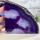Purple Dyed Brazilian Agate Stone Bookends, 13.7 lbs & 5.3" tall Model #5151PU-033 by Brazil Gems - Brazil GemsBrazil GemsPurple Dyed Brazilian Agate Stone Bookends, 13.7 lbs & 5.3" tall Model #5151PU-033 by Brazil GemsBookends5151PU-033