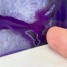 Purple Dyed Brazilian Agate Stone Bookends, 13.7 lbs & 5.3" tall Model #5151PU-033 by Brazil Gems - Brazil GemsBrazil GemsPurple Dyed Brazilian Agate Stone Bookends, 13.7 lbs & 5.3" tall Model #5151PU-033 by Brazil GemsBookends5151PU-033