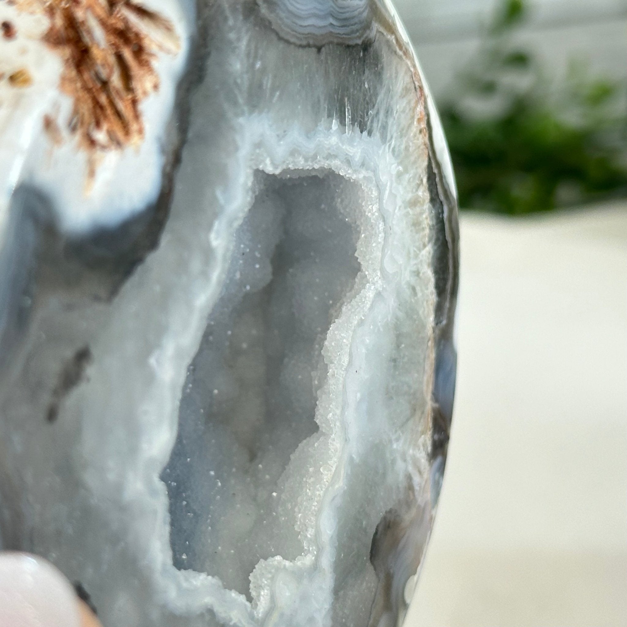 Quality Agate Geode "Jewelry Box", 1.7 lbs & 2.7" Tall #5251-0004 - Brazil GemsBrazil GemsQuality Agate Geode "Jewelry Box", 1.7 lbs & 2.7" Tall #5251-0004Agate Jewelry Boxes5251-0004