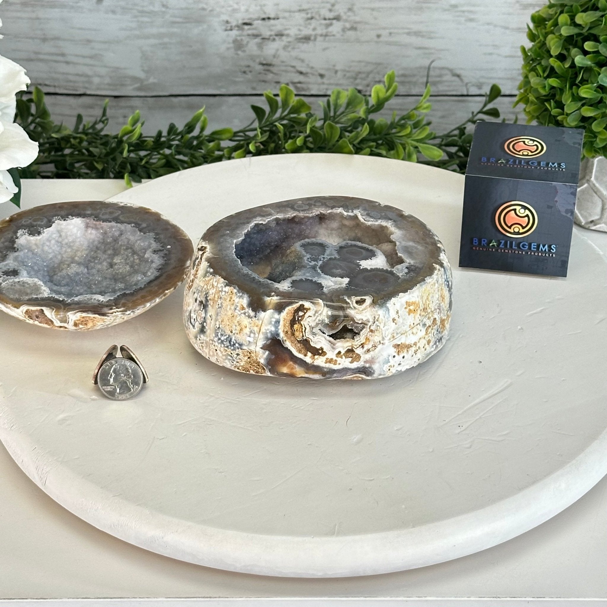 Quality Agate Geode "Jewelry Box", 4 lbs & 3.7" Tall #5251-0009 - Brazil GemsBrazil GemsQuality Agate Geode "Jewelry Box", 4 lbs & 3.7" Tall #5251-0009Agate Jewelry Boxes5251-0009