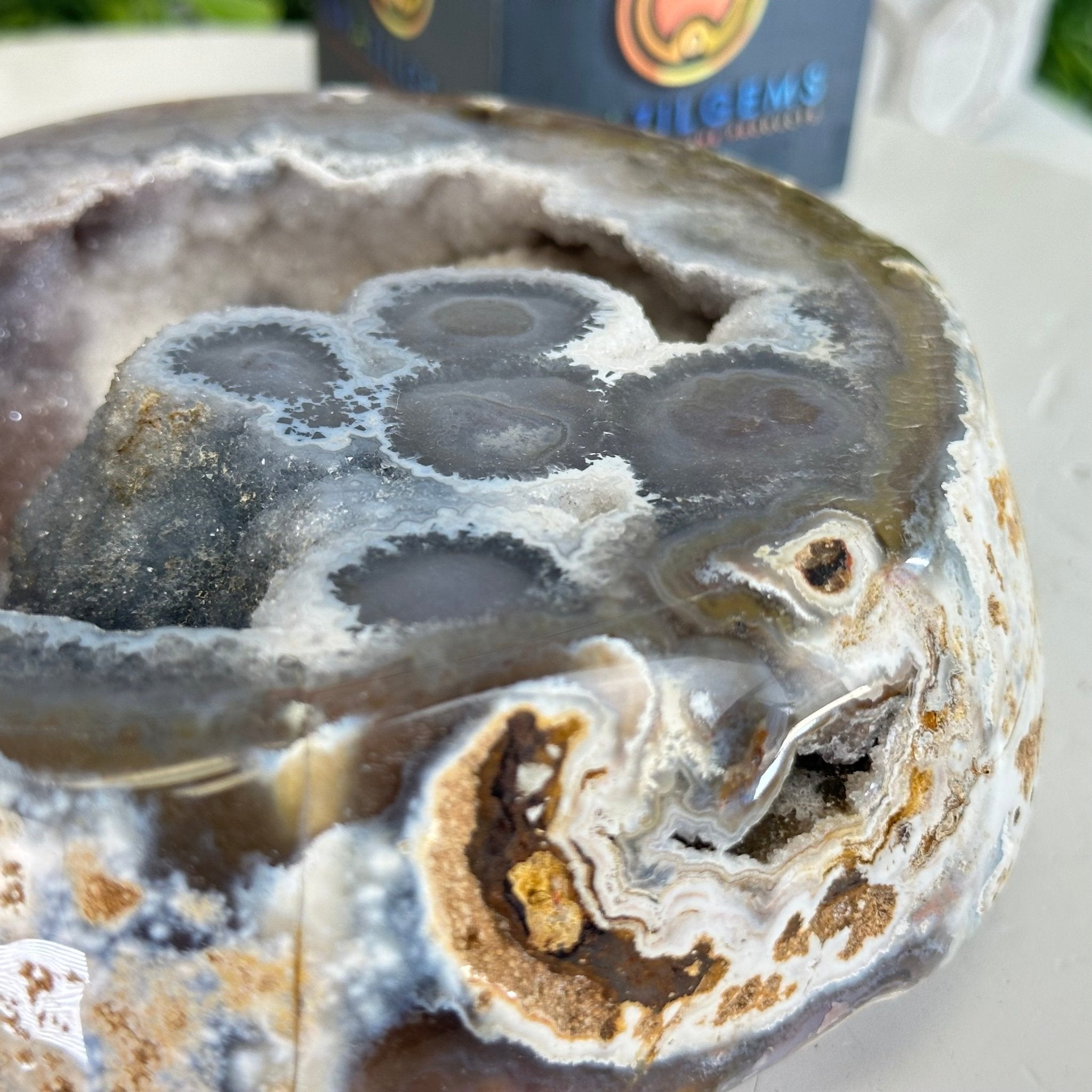 Quality Agate Geode "Jewelry Box", 4 lbs & 3.7" Tall #5251-0009 - Brazil GemsBrazil GemsQuality Agate Geode "Jewelry Box", 4 lbs & 3.7" Tall #5251-0009Agate Jewelry Boxes5251-0009