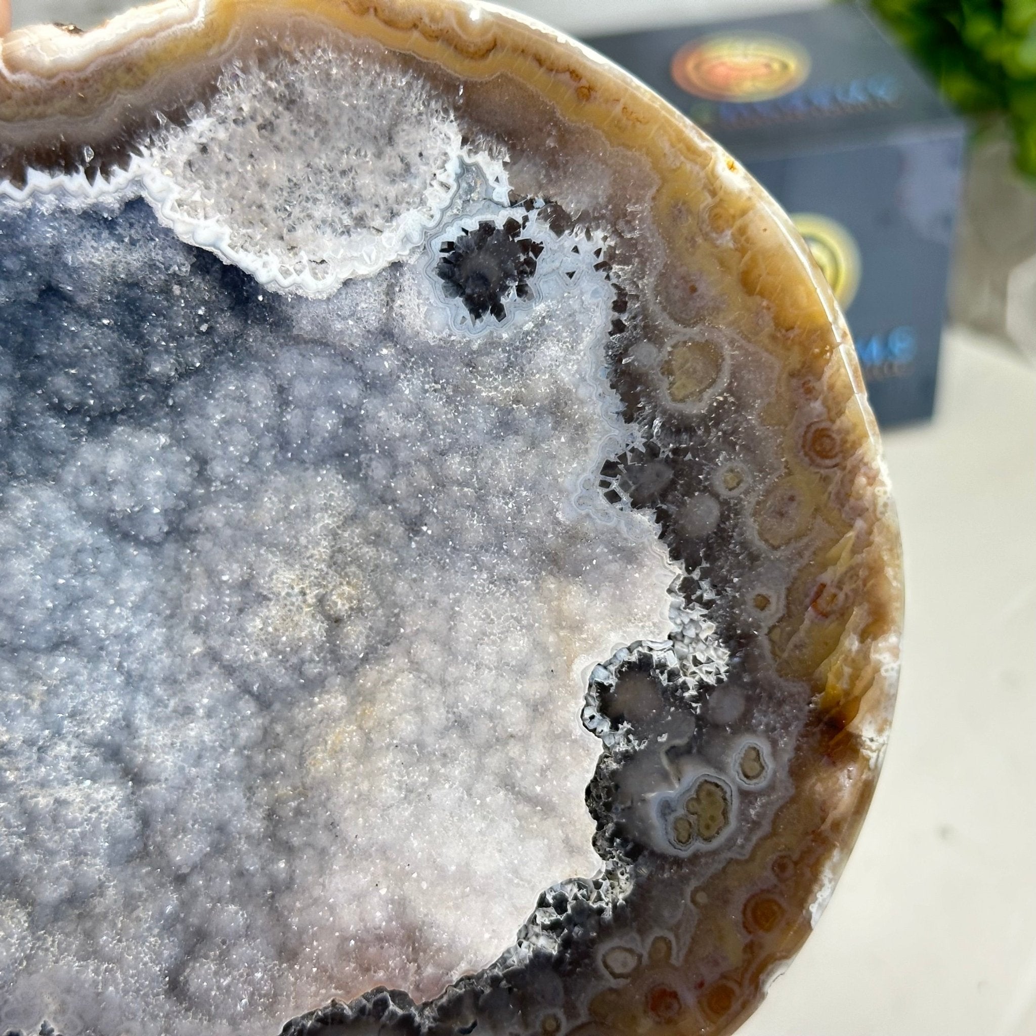 Quality Agate Geode "Jewelry Box", 4 lbs & 3.7" Tall #5251-0009 - Brazil GemsBrazil GemsQuality Agate Geode "Jewelry Box", 4 lbs & 3.7" Tall #5251-0009Agate Jewelry Boxes5251-0009