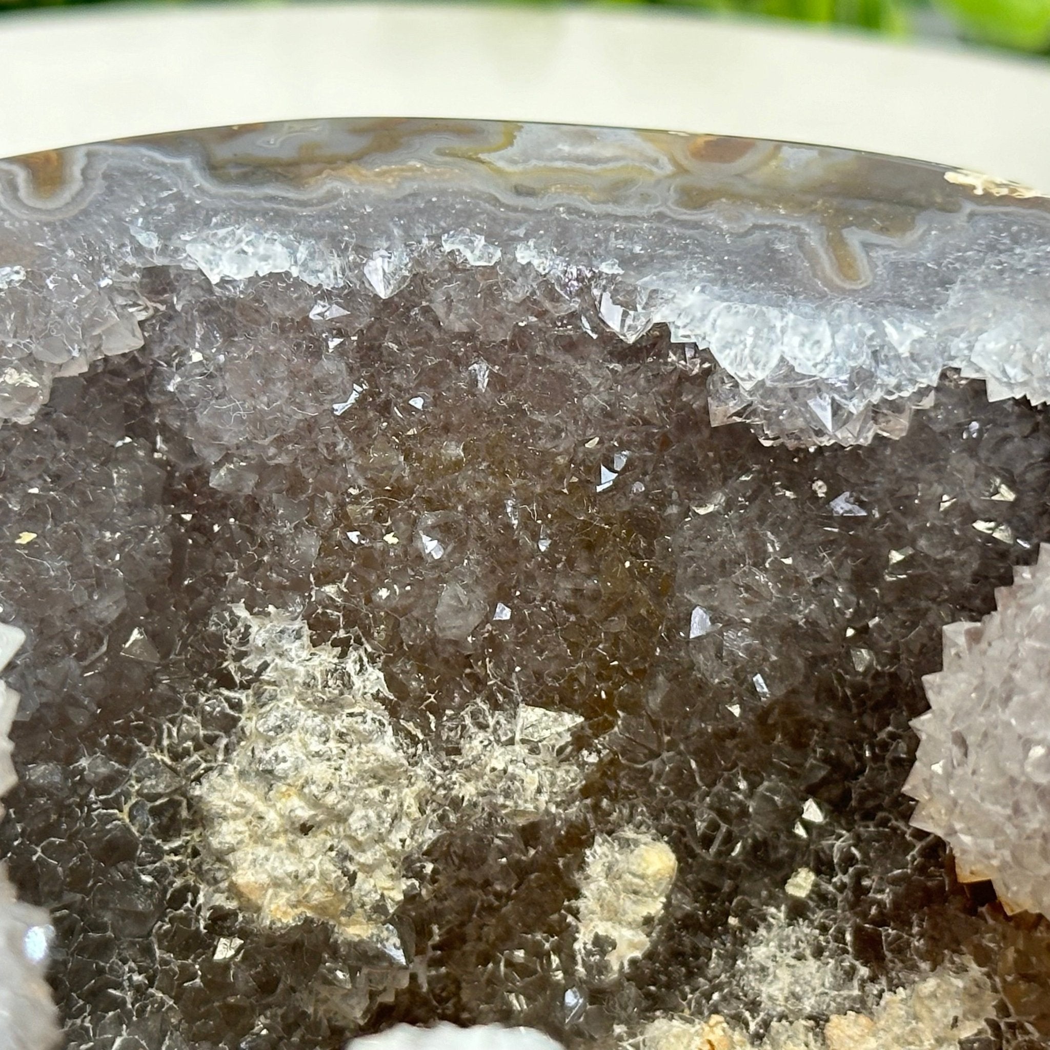 Quality Agate Geode "Jewelry Box", 4.9 lbs & 4.3" Tall #5251-0010 - Brazil GemsBrazil GemsQuality Agate Geode "Jewelry Box", 4.9 lbs & 4.3" Tall #5251-0010Agate Jewelry Boxes5251-0010