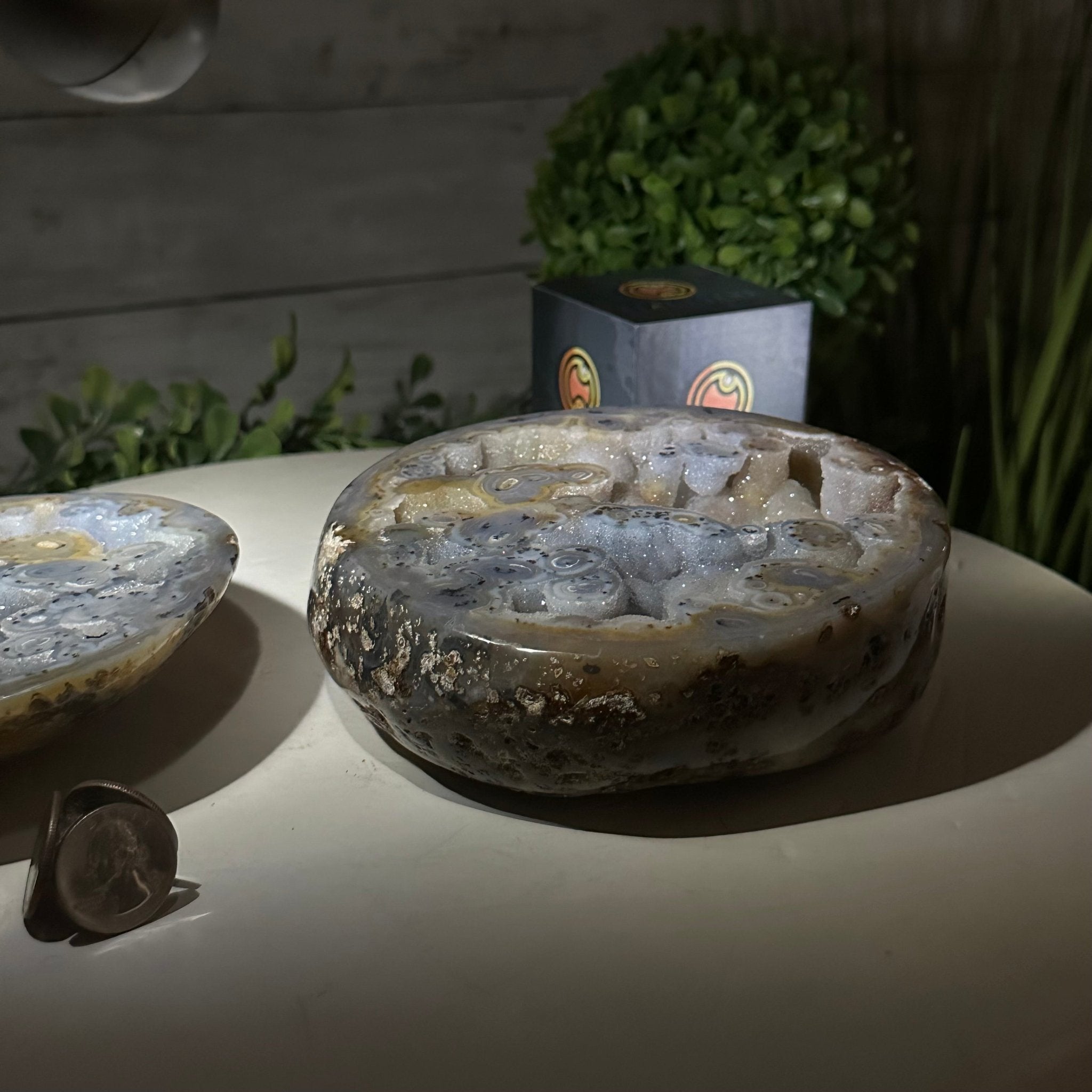 Quality Agate Geode "Jewelry Box", 5.2 lbs & 3.6" Tall #5251-0011 - Brazil GemsBrazil GemsQuality Agate Geode "Jewelry Box", 5.2 lbs & 3.6" Tall #5251-0011Agate Jewelry Boxes5251-0011