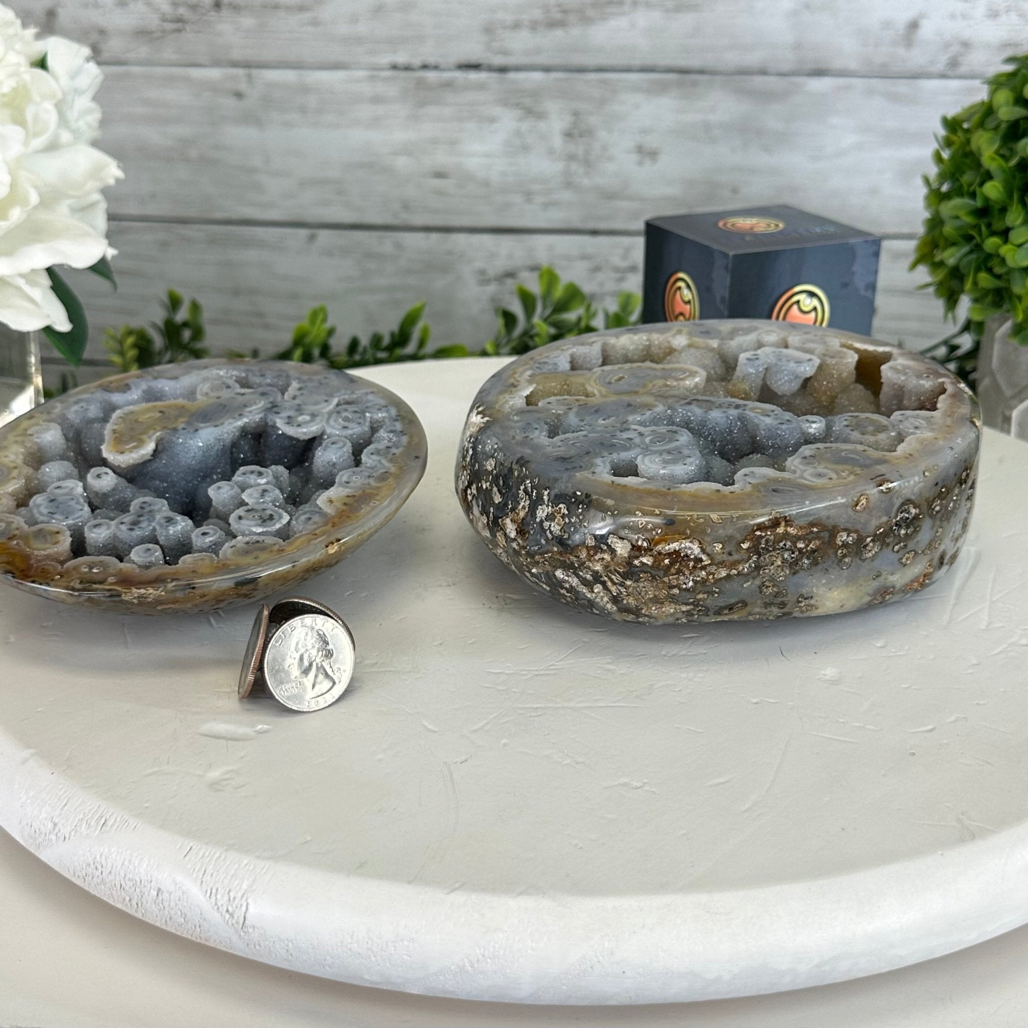 Quality Agate Geode "Jewelry Box", 5.2 lbs & 3.6" Tall #5251-0011 - Brazil GemsBrazil GemsQuality Agate Geode "Jewelry Box", 5.2 lbs & 3.6" Tall #5251-0011Agate Jewelry Boxes5251-0011