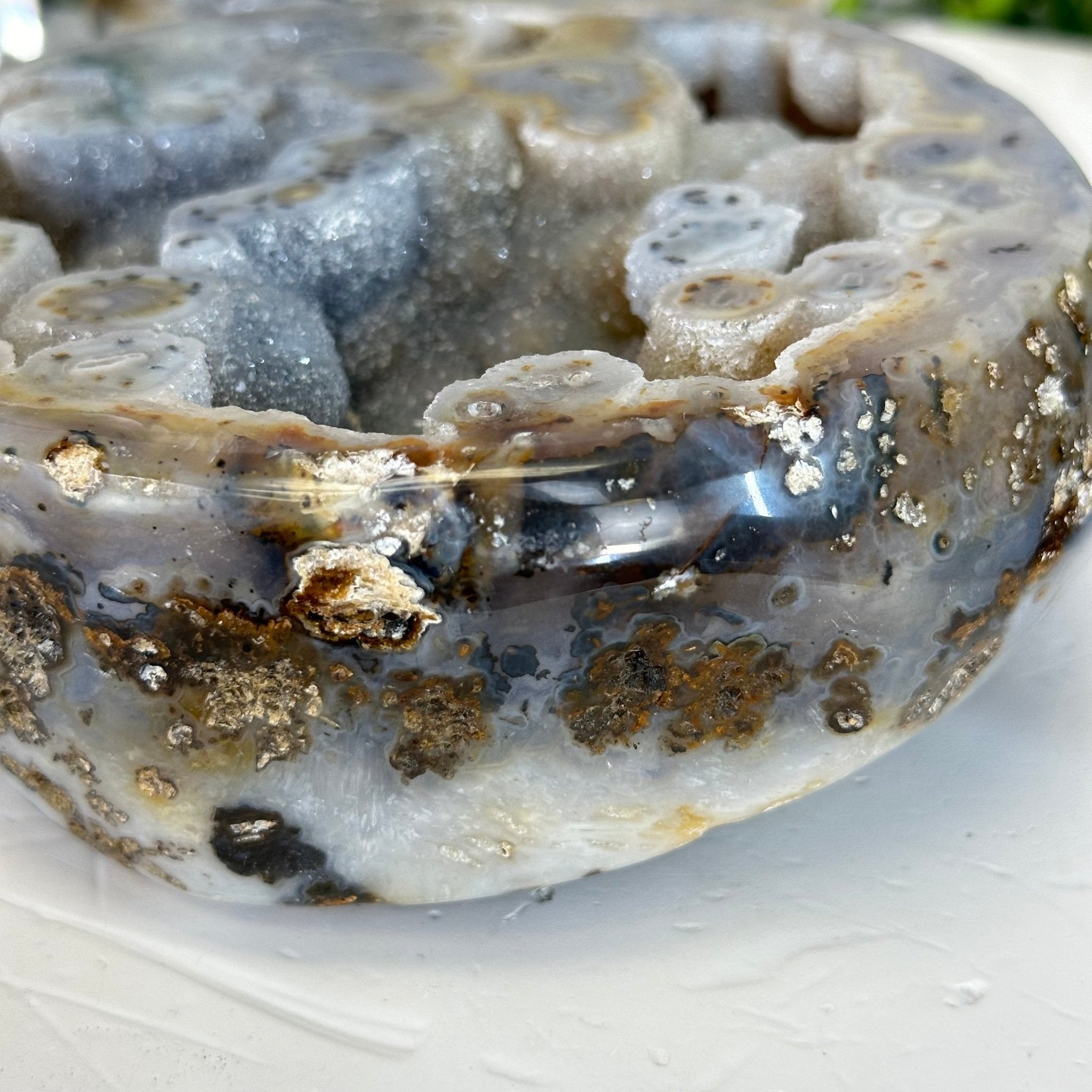 Quality Agate Geode "Jewelry Box", 5.2 lbs & 3.6" Tall #5251-0011 - Brazil GemsBrazil GemsQuality Agate Geode "Jewelry Box", 5.2 lbs & 3.6" Tall #5251-0011Agate Jewelry Boxes5251-0011