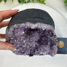 Quality Amethyst Cluster on a Metal Base, 10.1 lbs & 11" Tall #5491 - 0045 - Brazil GemsBrazil GemsQuality Amethyst Cluster on a Metal Base, 10.1 lbs & 11" Tall #5491 - 0045Clusters on Fixed Bases5491 - 0045