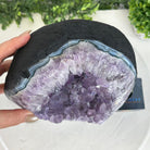 Quality Amethyst Cluster on a Metal Base, 13.3 lbs & 11" Tall #5491 - 0048 - Brazil GemsBrazil GemsQuality Amethyst Cluster on a Metal Base, 13.3 lbs & 11" Tall #5491 - 0048Clusters on Fixed Bases5491 - 0048