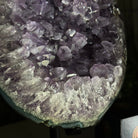 Quality Amethyst Cluster on a Metal Base, 13.3 lbs & 11" Tall #5491 - 0048 - Brazil GemsBrazil GemsQuality Amethyst Cluster on a Metal Base, 13.3 lbs & 11" Tall #5491 - 0048Clusters on Fixed Bases5491 - 0048