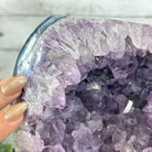 Quality Amethyst Cluster on a Metal Base, 13.3 lbs & 11" Tall #5491 - 0048 - Brazil GemsBrazil GemsQuality Amethyst Cluster on a Metal Base, 13.3 lbs & 11" Tall #5491 - 0048Clusters on Fixed Bases5491 - 0048