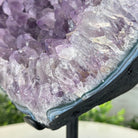 Quality Amethyst Cluster on a Metal Base, 13.3 lbs & 11" Tall #5491 - 0048 - Brazil GemsBrazil GemsQuality Amethyst Cluster on a Metal Base, 13.3 lbs & 11" Tall #5491 - 0048Clusters on Fixed Bases5491 - 0048