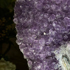 Quality Amethyst Cluster on a Metal Base, 13.9 lbs & 13.6" Tall #5491 - 0052 - Brazil GemsBrazil GemsQuality Amethyst Cluster on a Metal Base, 13.9 lbs & 13.6" Tall #5491 - 0052Clusters on Fixed Bases5491 - 0052
