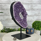 Quality Amethyst Cluster on a Metal Base, 13.9 lbs & 13.6" Tall #5491 - 0052 - Brazil GemsBrazil GemsQuality Amethyst Cluster on a Metal Base, 13.9 lbs & 13.6" Tall #5491 - 0052Clusters on Fixed Bases5491 - 0052