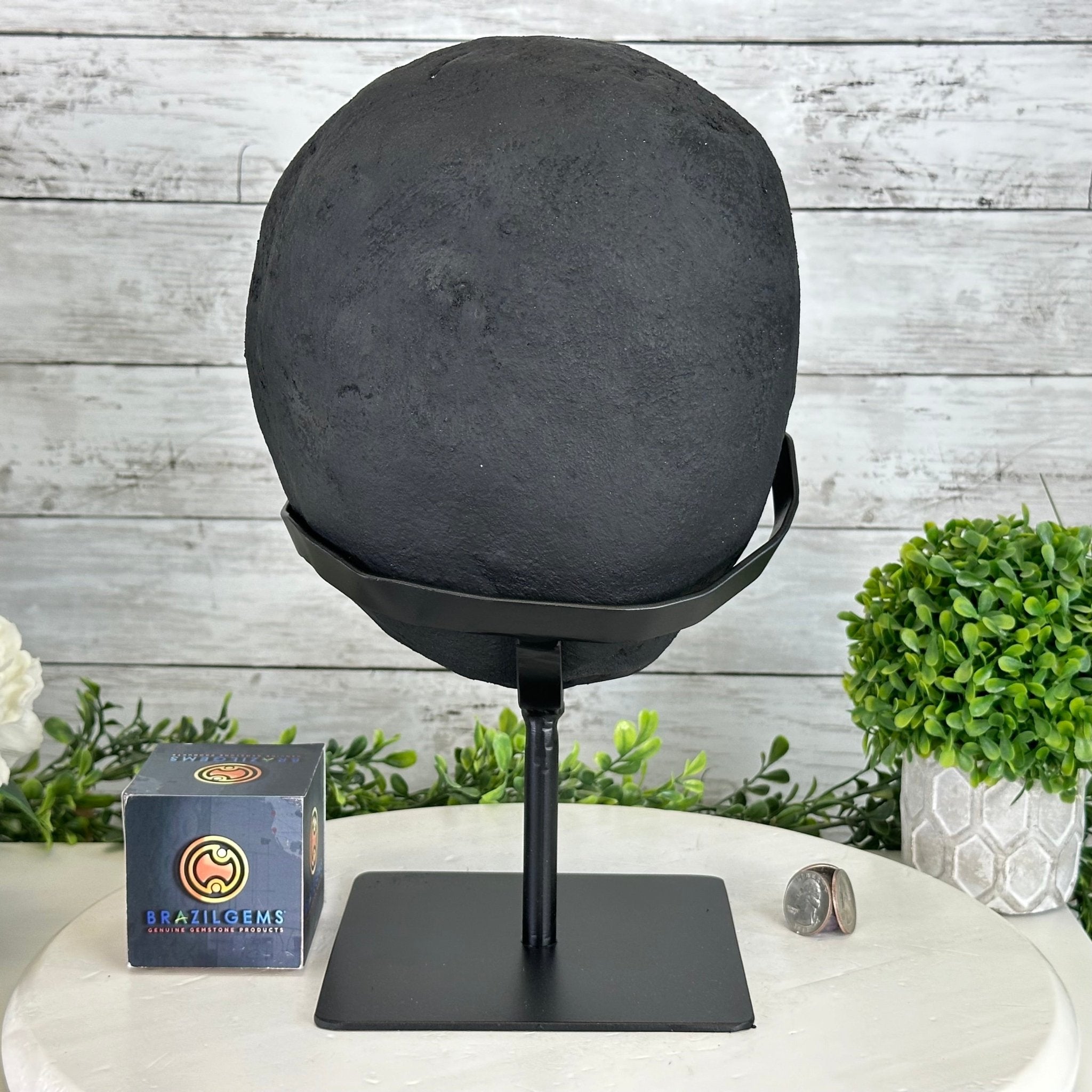 Quality Amethyst Cluster on a Metal Base, 16.9 lbs & 12.5" Tall #5491 - 0058 - Brazil GemsBrazil GemsQuality Amethyst Cluster on a Metal Base, 16.9 lbs & 12.5" Tall #5491 - 0058Clusters on Fixed Bases5491 - 0058