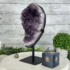 Quality Amethyst Cluster on a Metal Base, 9.3 lbs & 12.5" Tall #5491 - 0051 - Brazil GemsBrazil GemsQuality Amethyst Cluster on a Metal Base, 9.3 lbs & 12.5" Tall #5491 - 0051Clusters on Fixed Bases5491 - 0051