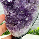 Quality Amethyst Cluster on a Metal Base, 9.3 lbs & 12.5" Tall #5491 - 0051 - Brazil GemsBrazil GemsQuality Amethyst Cluster on a Metal Base, 9.3 lbs & 12.5" Tall #5491 - 0051Clusters on Fixed Bases5491 - 0051