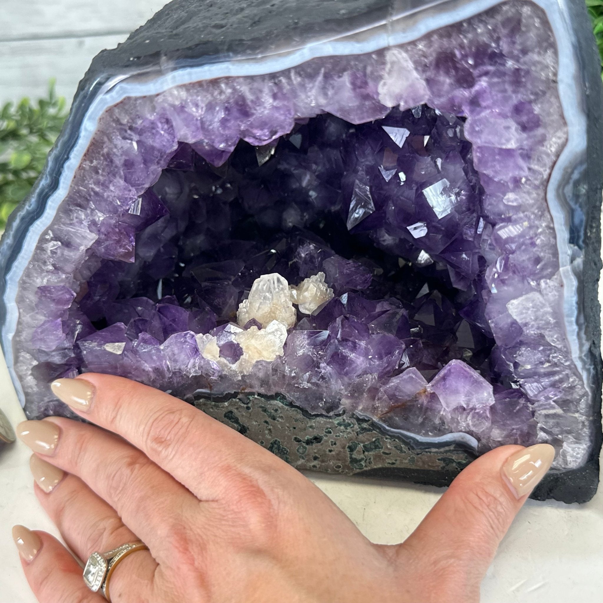 Quality Brazilian Amethyst Cathedral, 15.1 lbs & 7.4" Tall, #5601 - 1365 - Brazil GemsBrazil GemsQuality Brazilian Amethyst Cathedral, 15.1 lbs & 7.4" Tall, #5601 - 1365Cathedrals5601 - 1365