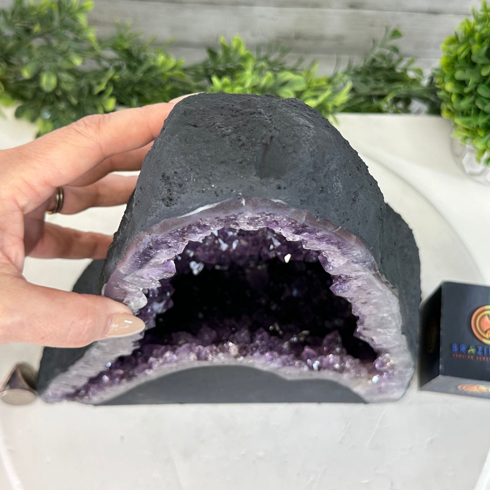 Quality Brazilian Amethyst Cathedral, 18.1 lbs & 12" Tall #5601 - 1382 - Brazil GemsBrazil GemsQuality Brazilian Amethyst Cathedral, 18.1 lbs & 12" Tall #5601 - 1382Cathedrals5601 - 1382