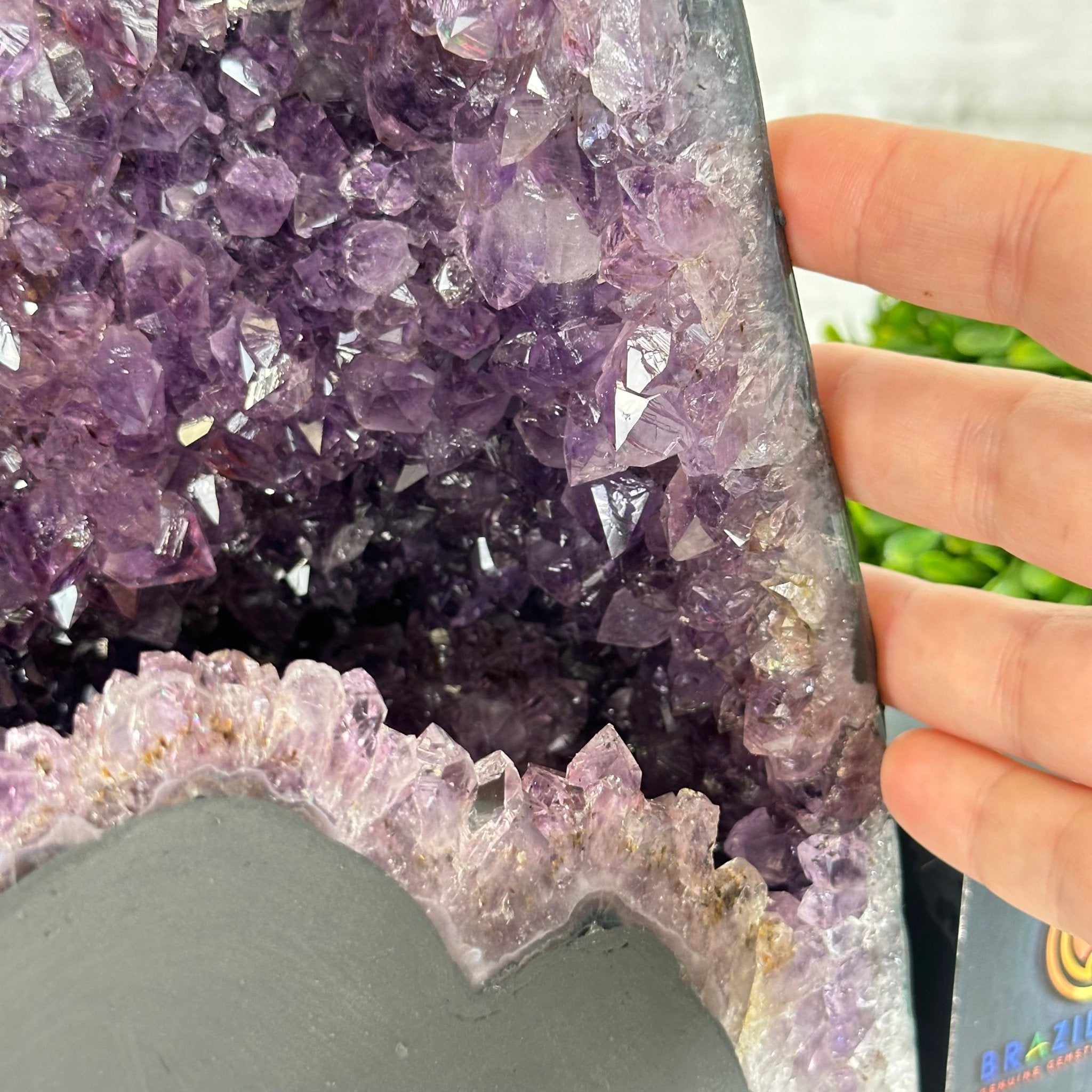 Quality Brazilian Amethyst Cathedral, 18.1 lbs & 12" Tall #5601 - 1382 - Brazil GemsBrazil GemsQuality Brazilian Amethyst Cathedral, 18.1 lbs & 12" Tall #5601 - 1382Cathedrals5601 - 1382