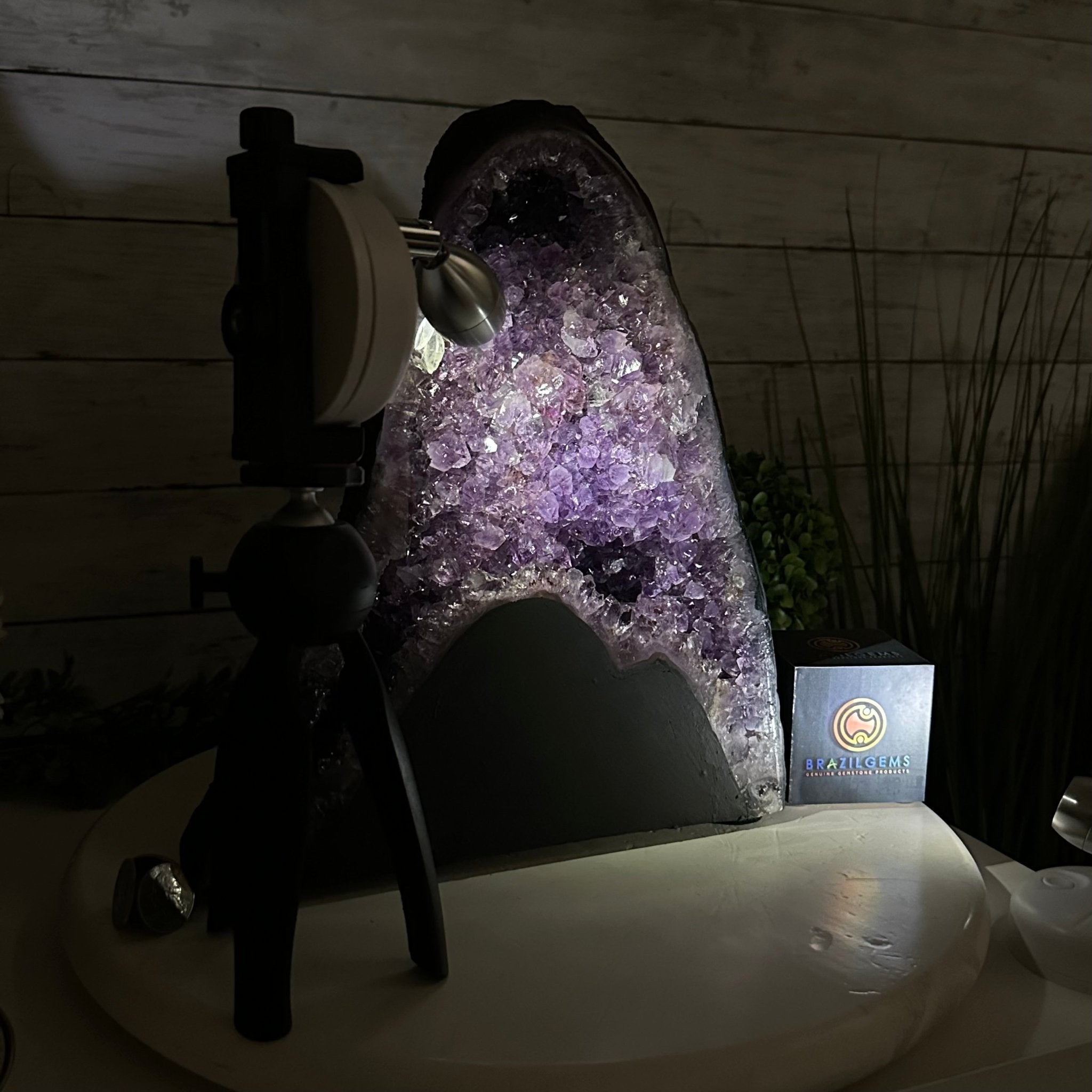 Quality Brazilian Amethyst Cathedral, 18.1 lbs & 12" Tall #5601 - 1382 - Brazil GemsBrazil GemsQuality Brazilian Amethyst Cathedral, 18.1 lbs & 12" Tall #5601 - 1382Cathedrals5601 - 1382