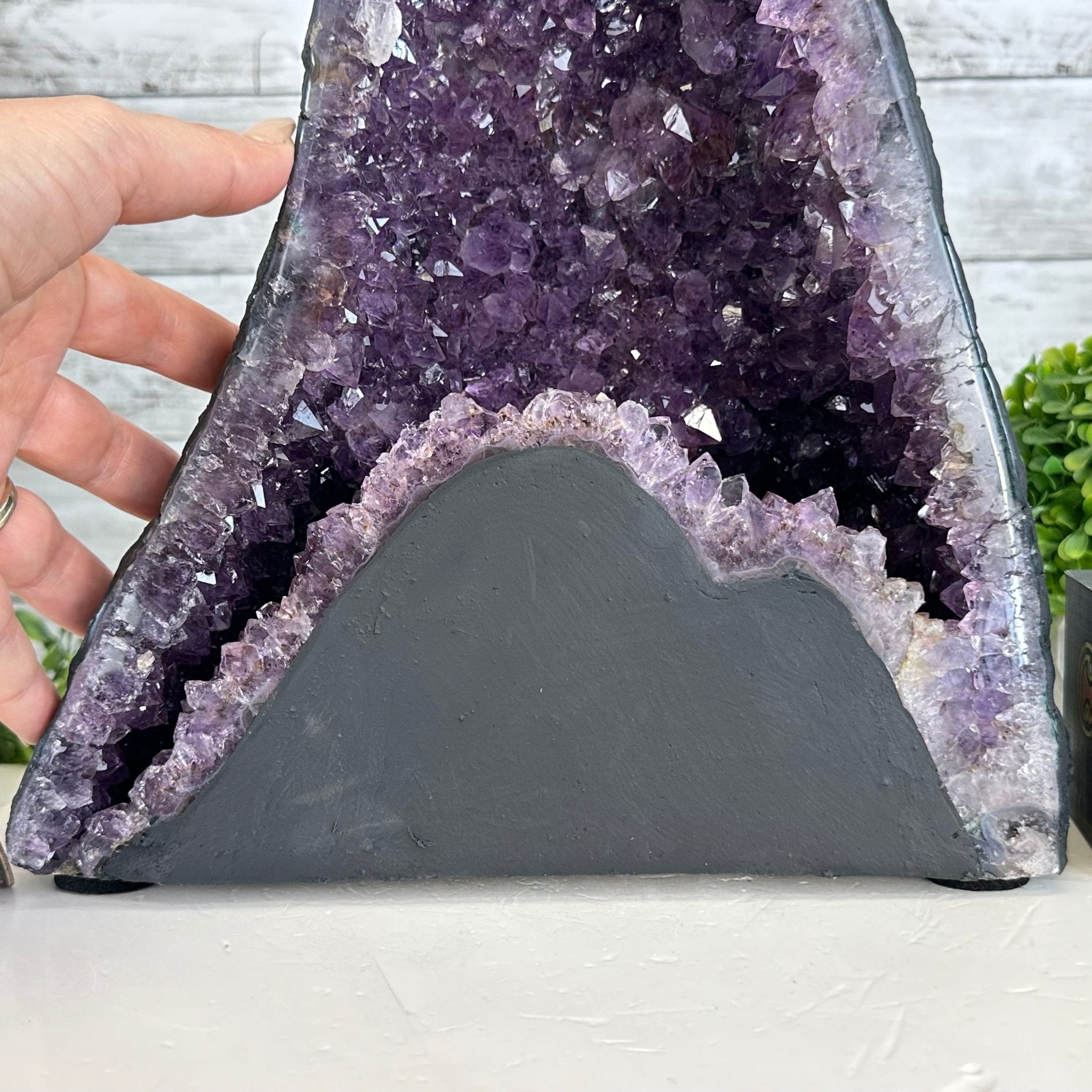 Quality Brazilian Amethyst Cathedral, 18.1 lbs & 12" Tall #5601 - 1382 - Brazil GemsBrazil GemsQuality Brazilian Amethyst Cathedral, 18.1 lbs & 12" Tall #5601 - 1382Cathedrals5601 - 1382
