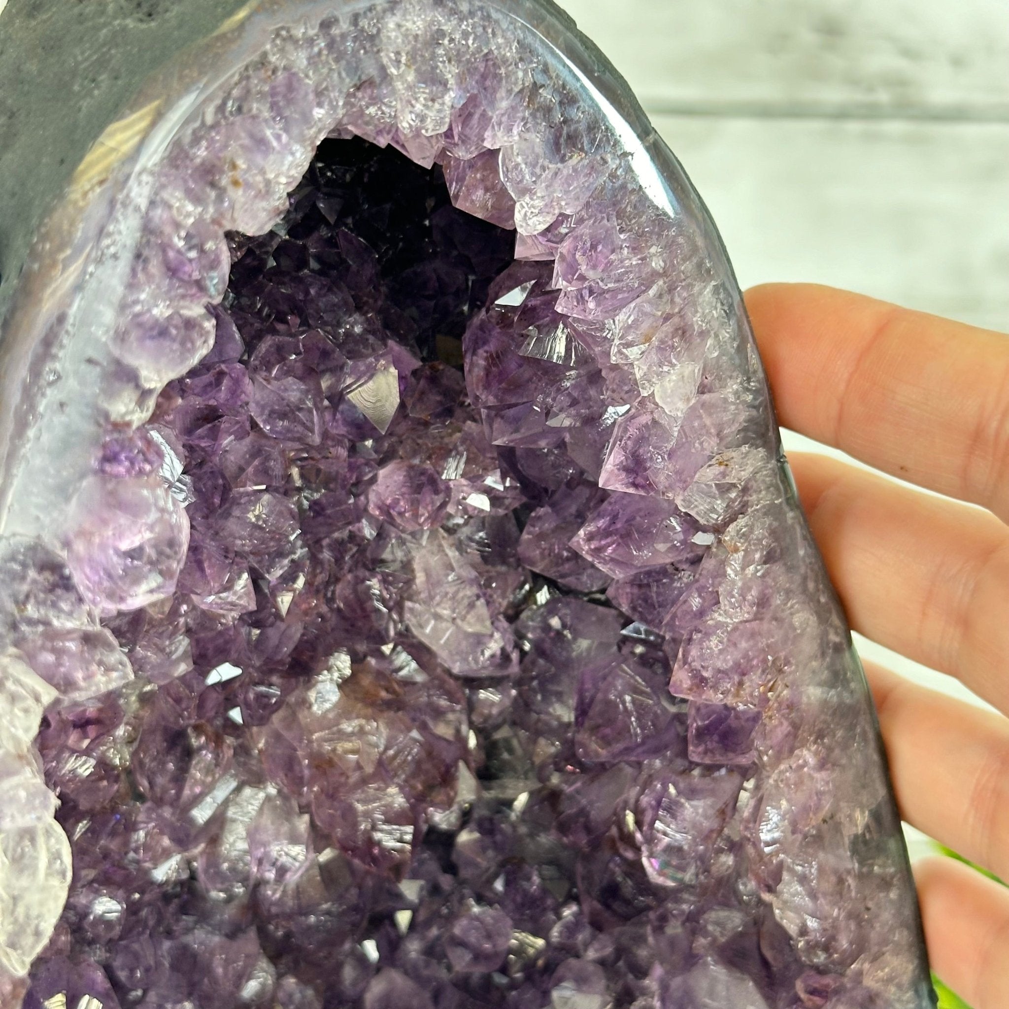 Quality Brazilian Amethyst Cathedral, 18.1 lbs & 12" Tall #5601 - 1382 - Brazil GemsBrazil GemsQuality Brazilian Amethyst Cathedral, 18.1 lbs & 12" Tall #5601 - 1382Cathedrals5601 - 1382
