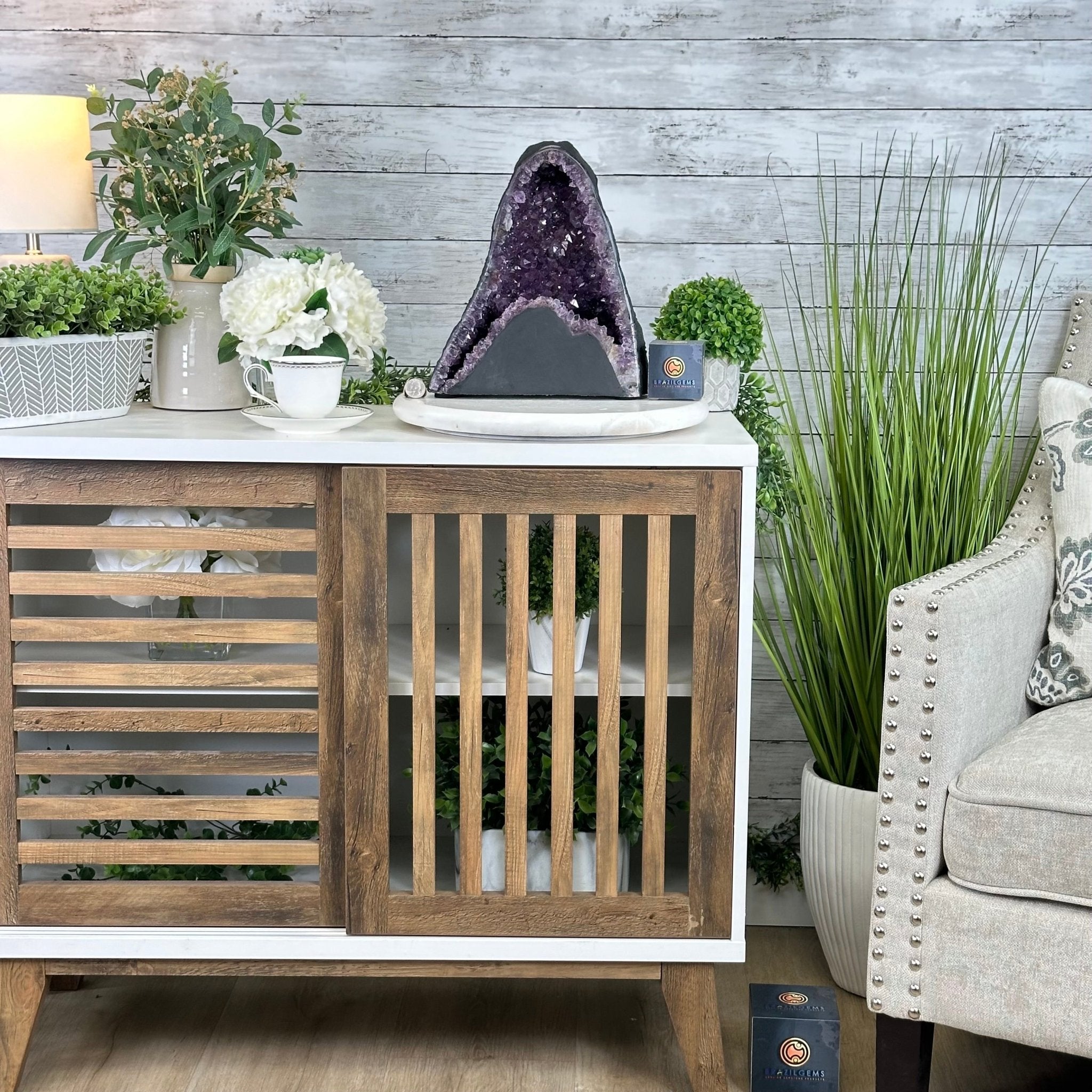 Quality Brazilian Amethyst Cathedral, 18.1 lbs & 12" Tall #5601 - 1382 - Brazil GemsBrazil GemsQuality Brazilian Amethyst Cathedral, 18.1 lbs & 12" Tall #5601 - 1382Cathedrals5601 - 1382