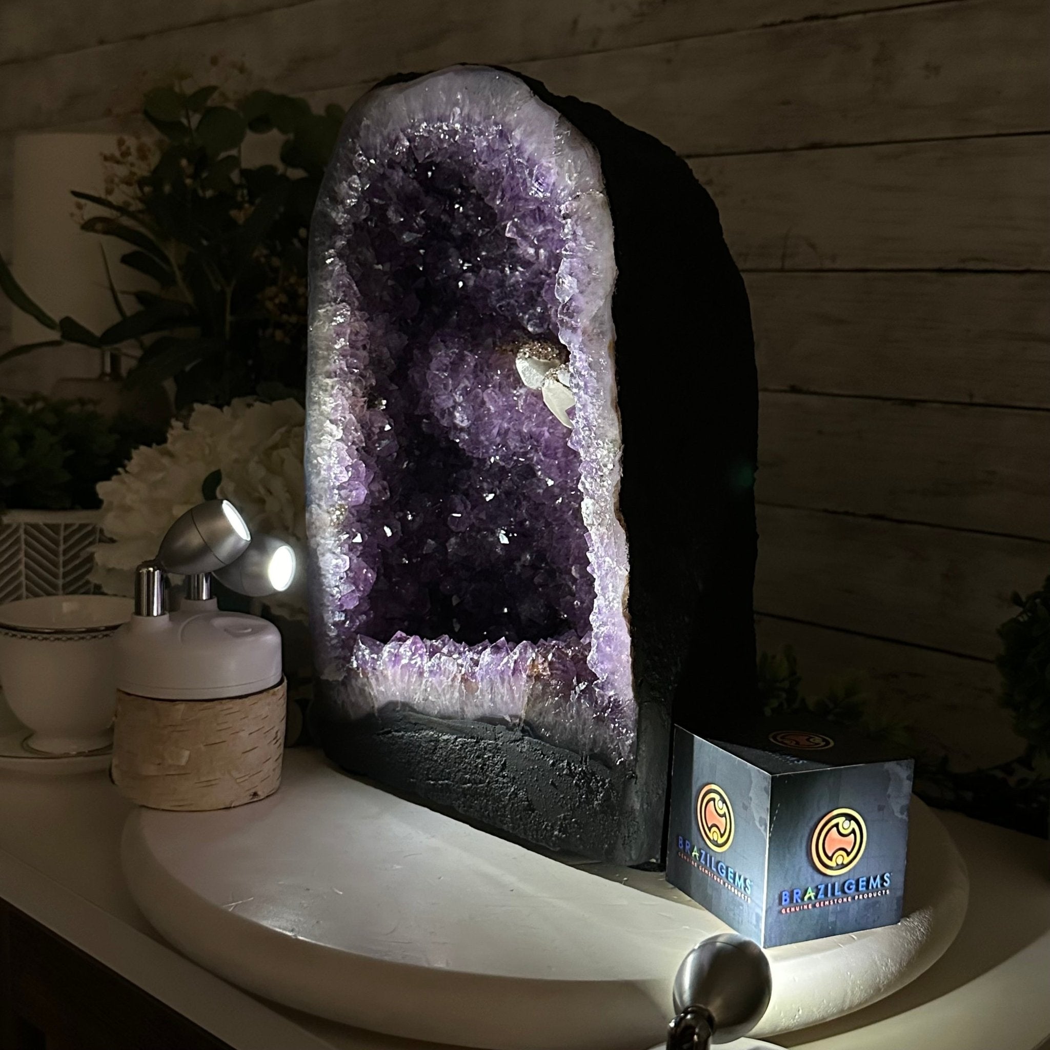 Quality Brazilian Amethyst Cathedral, 29.9 lbs & 13.1" Tall, #5601 - 1402 - Brazil GemsBrazil GemsQuality Brazilian Amethyst Cathedral, 29.9 lbs & 13.1" Tall, #5601 - 1402Cathedrals5601 - 1402