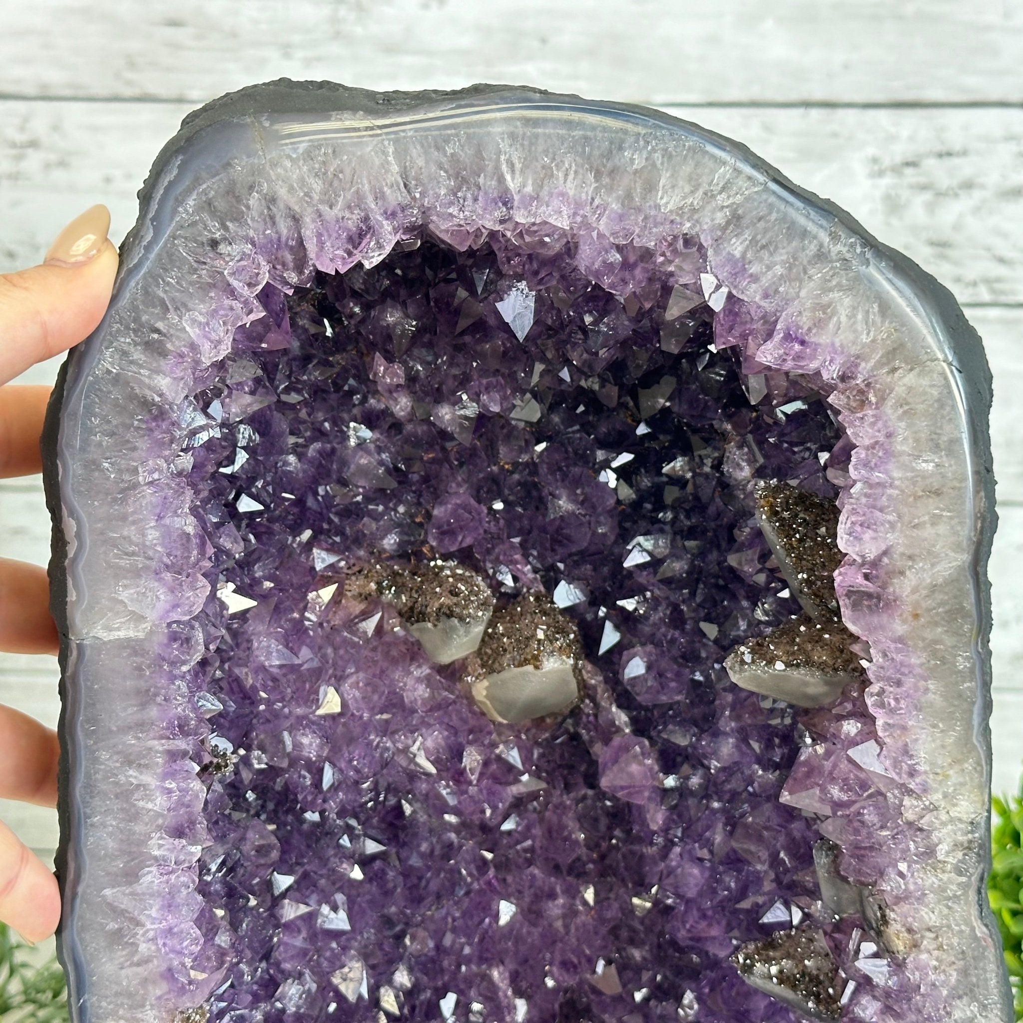 Quality Brazilian Amethyst Cathedral, 29.9 lbs & 13.1" Tall, #5601 - 1402 - Brazil GemsBrazil GemsQuality Brazilian Amethyst Cathedral, 29.9 lbs & 13.1" Tall, #5601 - 1402Cathedrals5601 - 1402