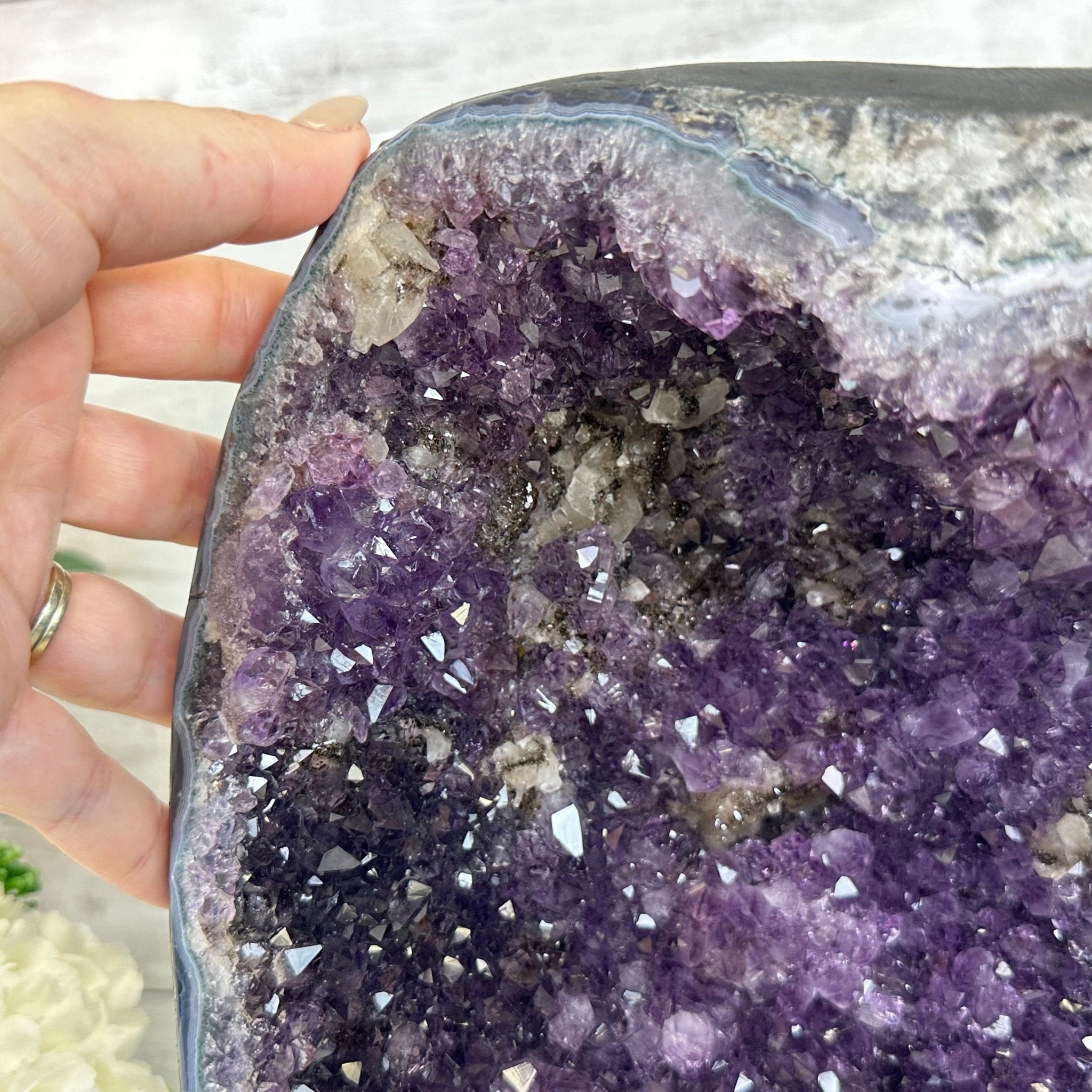 Quality Brazilian Amethyst Cathedral, 30.1 lbs & 12.3" Tall, #5601 - 1404 - Brazil GemsBrazil GemsQuality Brazilian Amethyst Cathedral, 30.1 lbs & 12.3" Tall, #5601 - 1404Cathedrals5601 - 1404