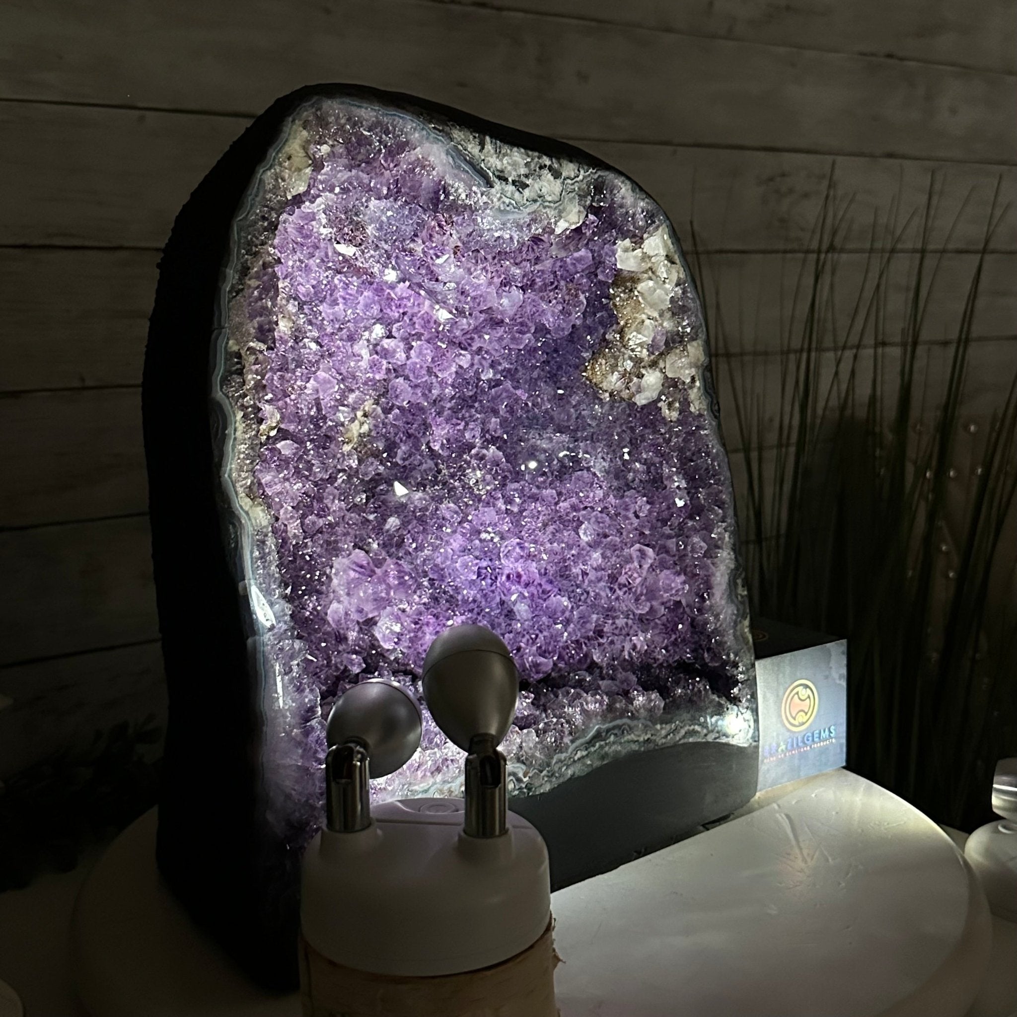 Quality Brazilian Amethyst Cathedral, 30.1 lbs & 12.3" Tall, #5601 - 1404 - Brazil GemsBrazil GemsQuality Brazilian Amethyst Cathedral, 30.1 lbs & 12.3" Tall, #5601 - 1404Cathedrals5601 - 1404