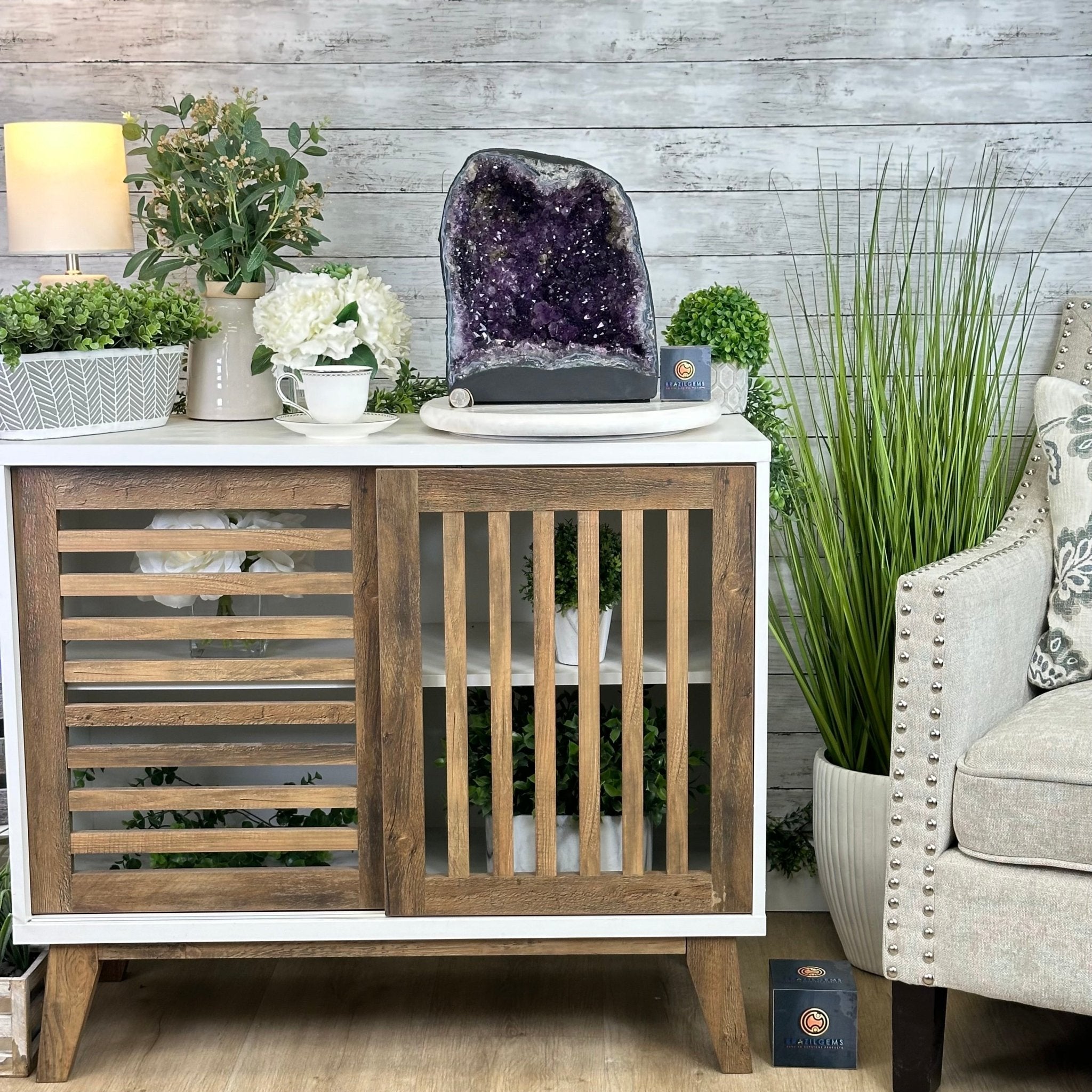 Quality Brazilian Amethyst Cathedral, 30.1 lbs & 12.3" Tall, #5601 - 1404 - Brazil GemsBrazil GemsQuality Brazilian Amethyst Cathedral, 30.1 lbs & 12.3" Tall, #5601 - 1404Cathedrals5601 - 1404