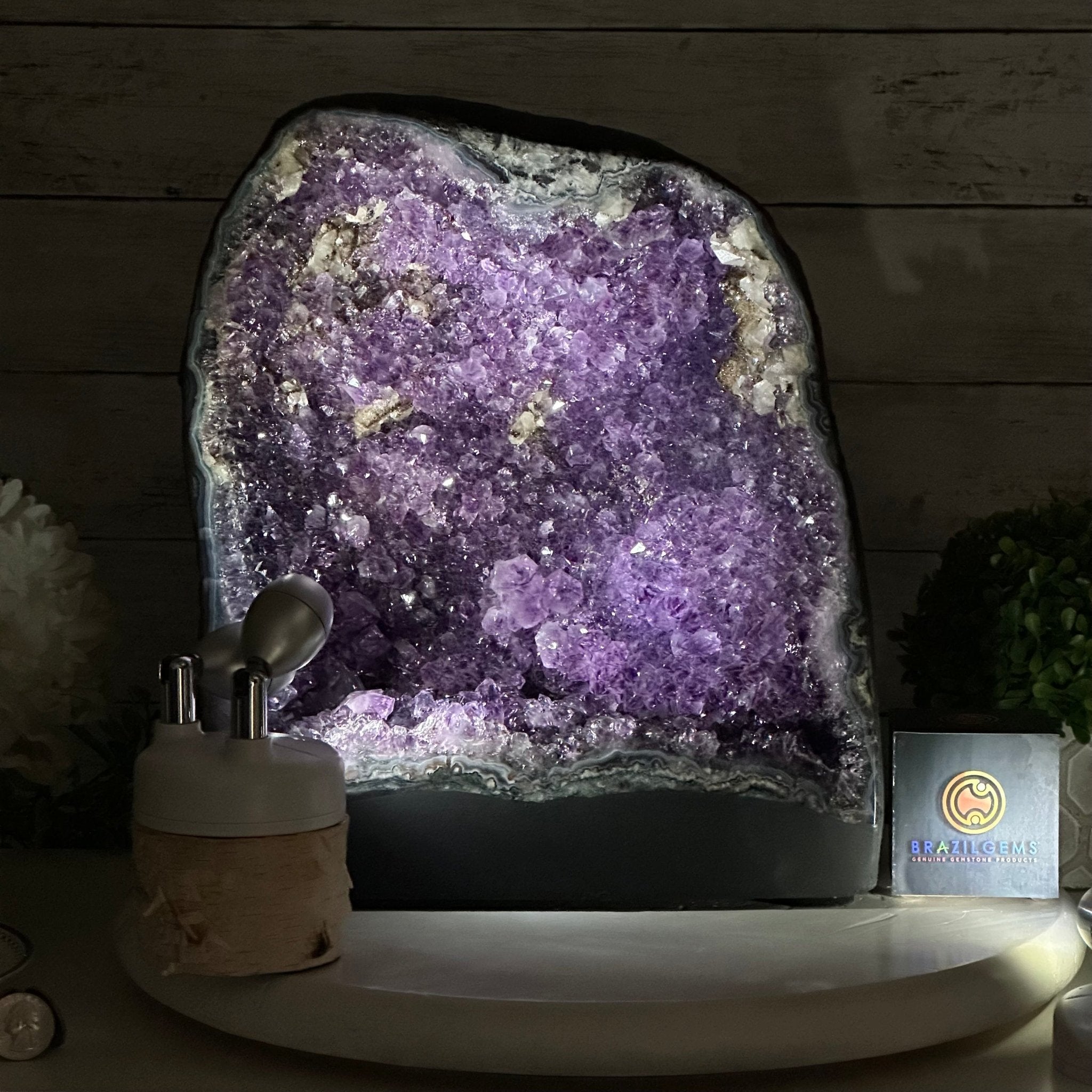 Quality Brazilian Amethyst Cathedral, 30.1 lbs & 12.3" Tall, #5601 - 1404 - Brazil GemsBrazil GemsQuality Brazilian Amethyst Cathedral, 30.1 lbs & 12.3" Tall, #5601 - 1404Cathedrals5601 - 1404
