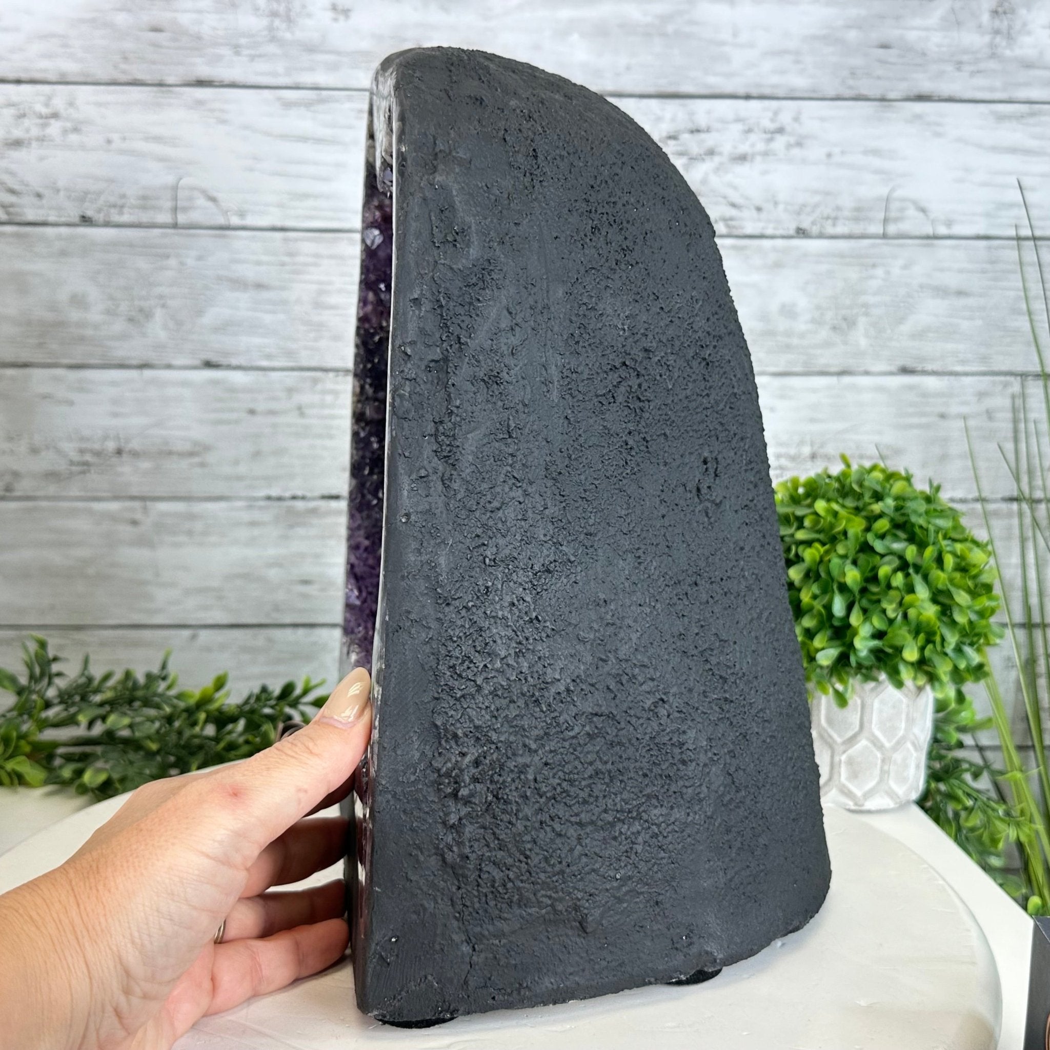 Quality Brazilian Amethyst Cathedral, 30.1 lbs & 12.3" Tall, #5601 - 1404 - Brazil GemsBrazil GemsQuality Brazilian Amethyst Cathedral, 30.1 lbs & 12.3" Tall, #5601 - 1404Cathedrals5601 - 1404