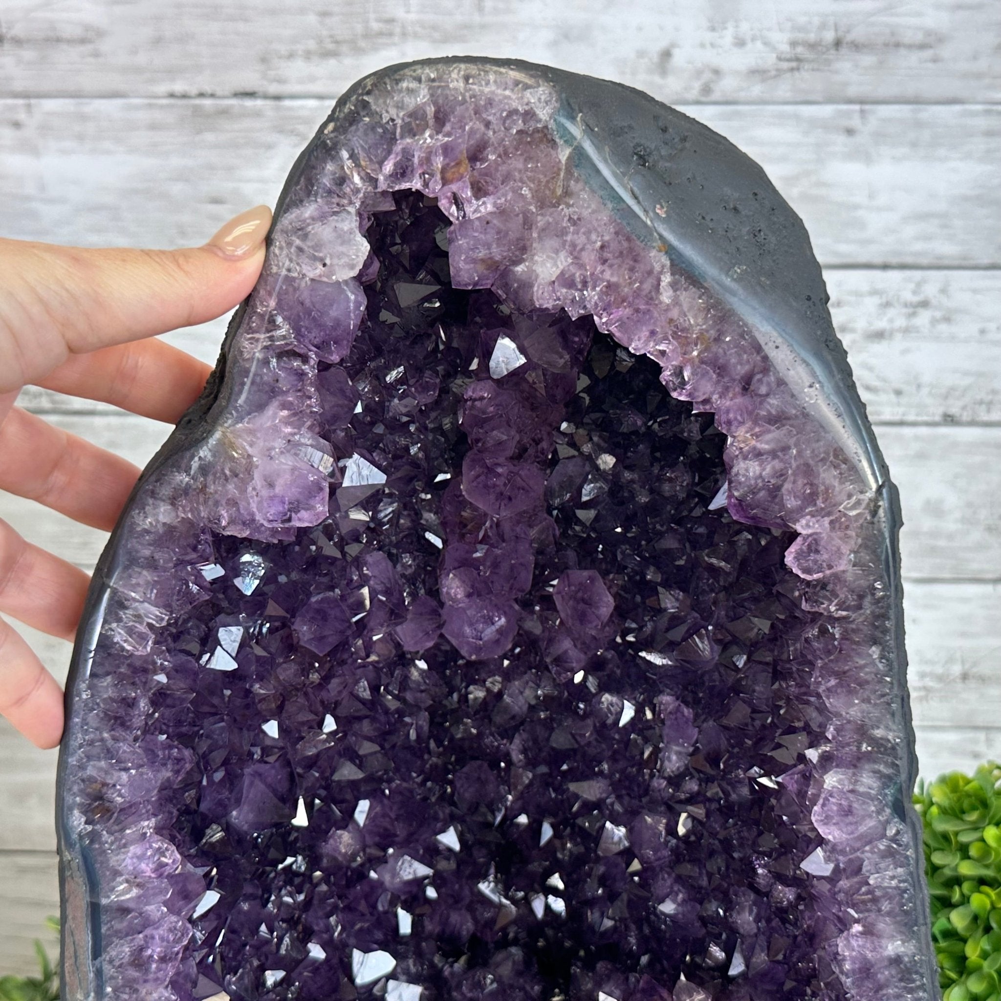 Quality Brazilian Amethyst Cathedral, 30.3 lbs & 14.9" Tall, #5601 - 1405 - Brazil GemsBrazil GemsQuality Brazilian Amethyst Cathedral, 30.3 lbs & 14.9" Tall, #5601 - 1405Cathedrals5601 - 1405