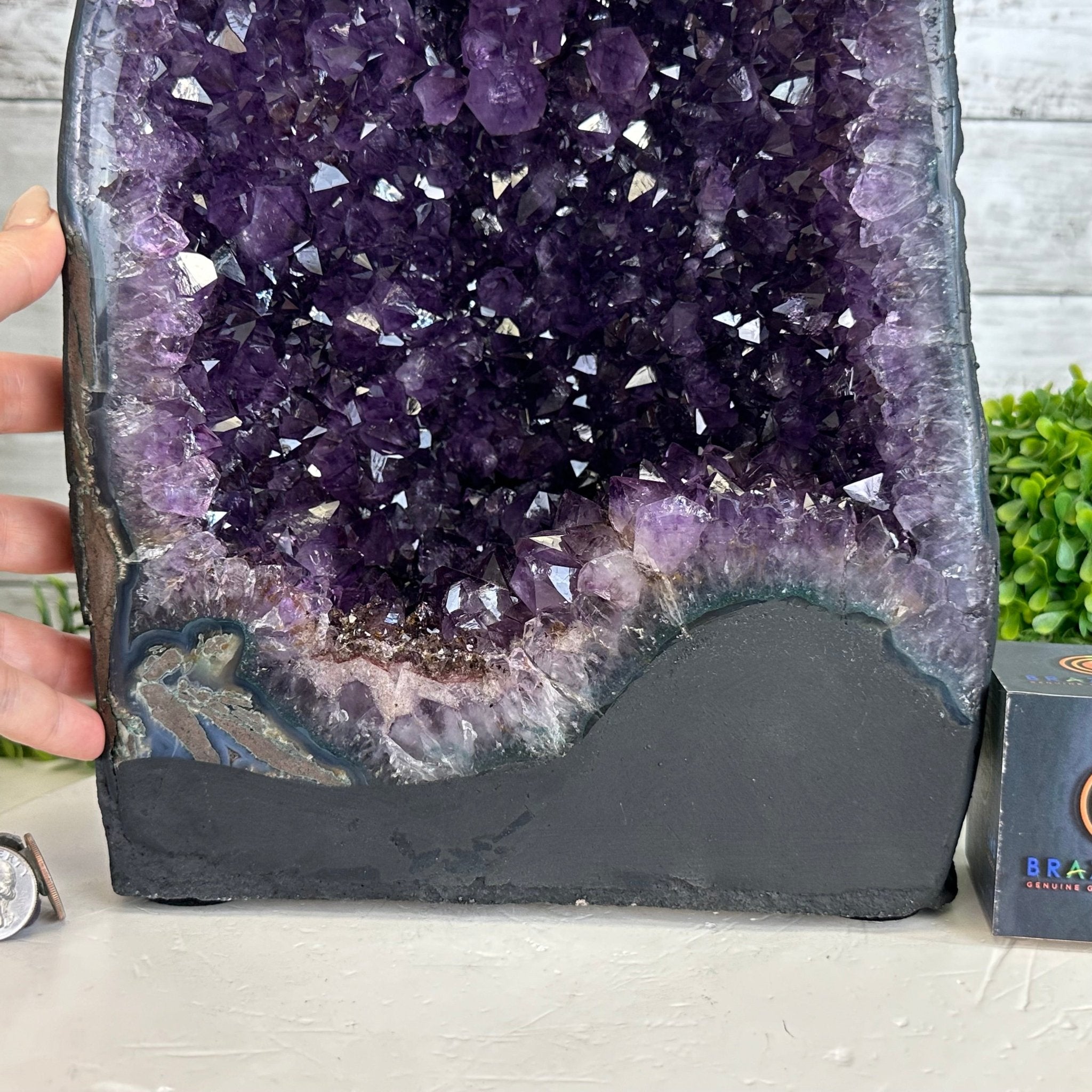 Quality Brazilian Amethyst Cathedral, 30.3 lbs & 14.9" Tall, #5601 - 1405 - Brazil GemsBrazil GemsQuality Brazilian Amethyst Cathedral, 30.3 lbs & 14.9" Tall, #5601 - 1405Cathedrals5601 - 1405