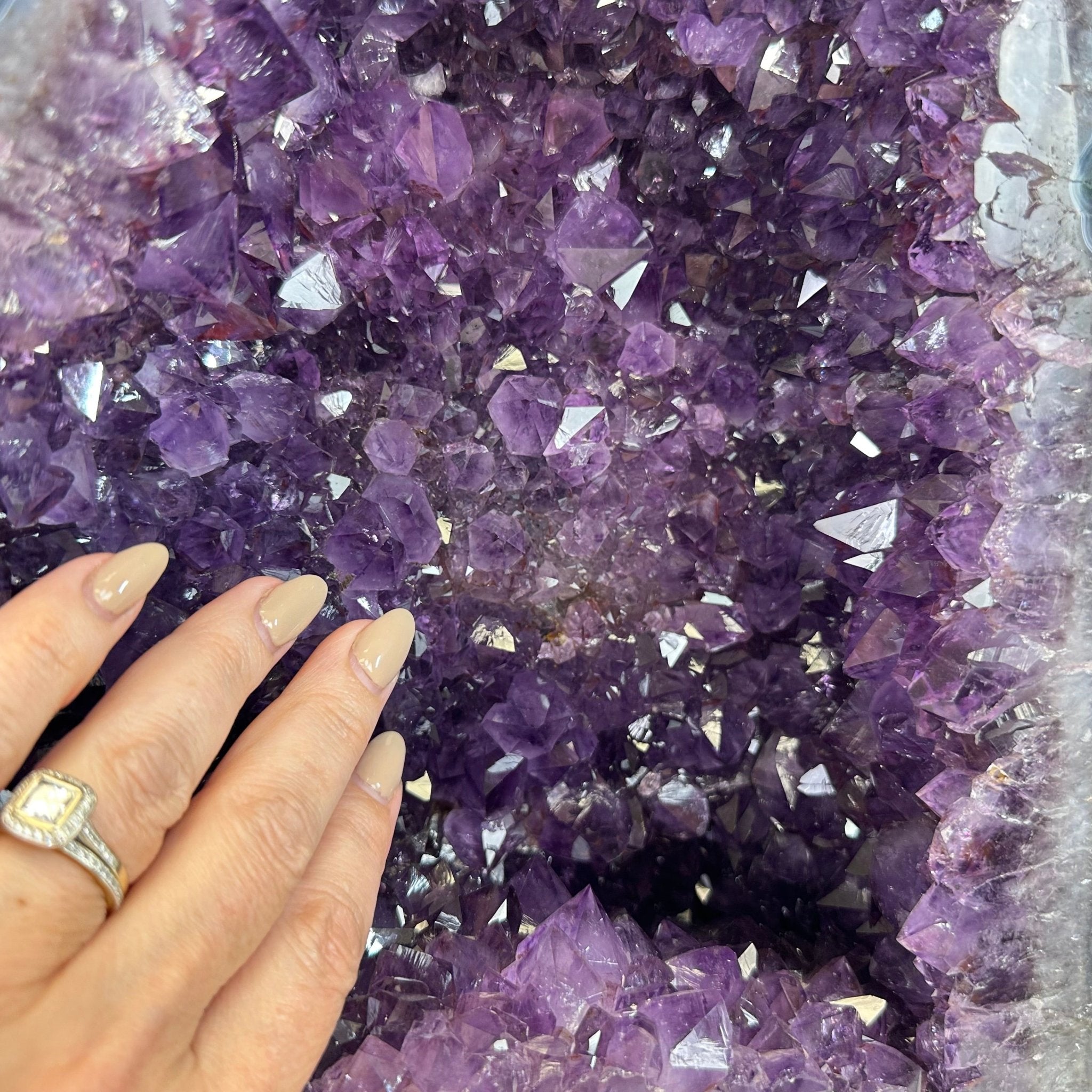 Quality Brazilian Amethyst Cathedral, 30.6 lbs & 12.9" Tall, #5601 - 1406 - Brazil GemsBrazil GemsQuality Brazilian Amethyst Cathedral, 30.6 lbs & 12.9" Tall, #5601 - 1406Cathedrals5601 - 1406