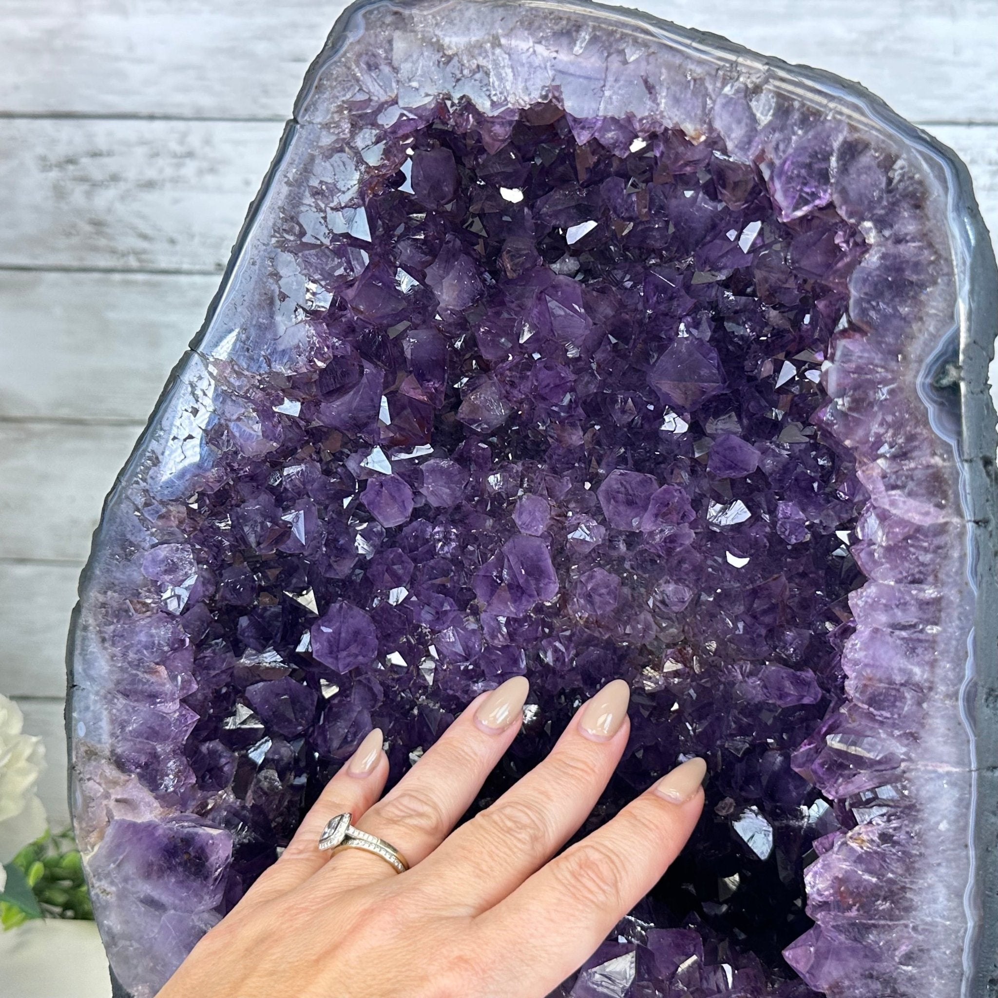 Quality Brazilian Amethyst Cathedral, 30.6 lbs & 12.9" Tall, #5601 - 1406 - Brazil GemsBrazil GemsQuality Brazilian Amethyst Cathedral, 30.6 lbs & 12.9" Tall, #5601 - 1406Cathedrals5601 - 1406