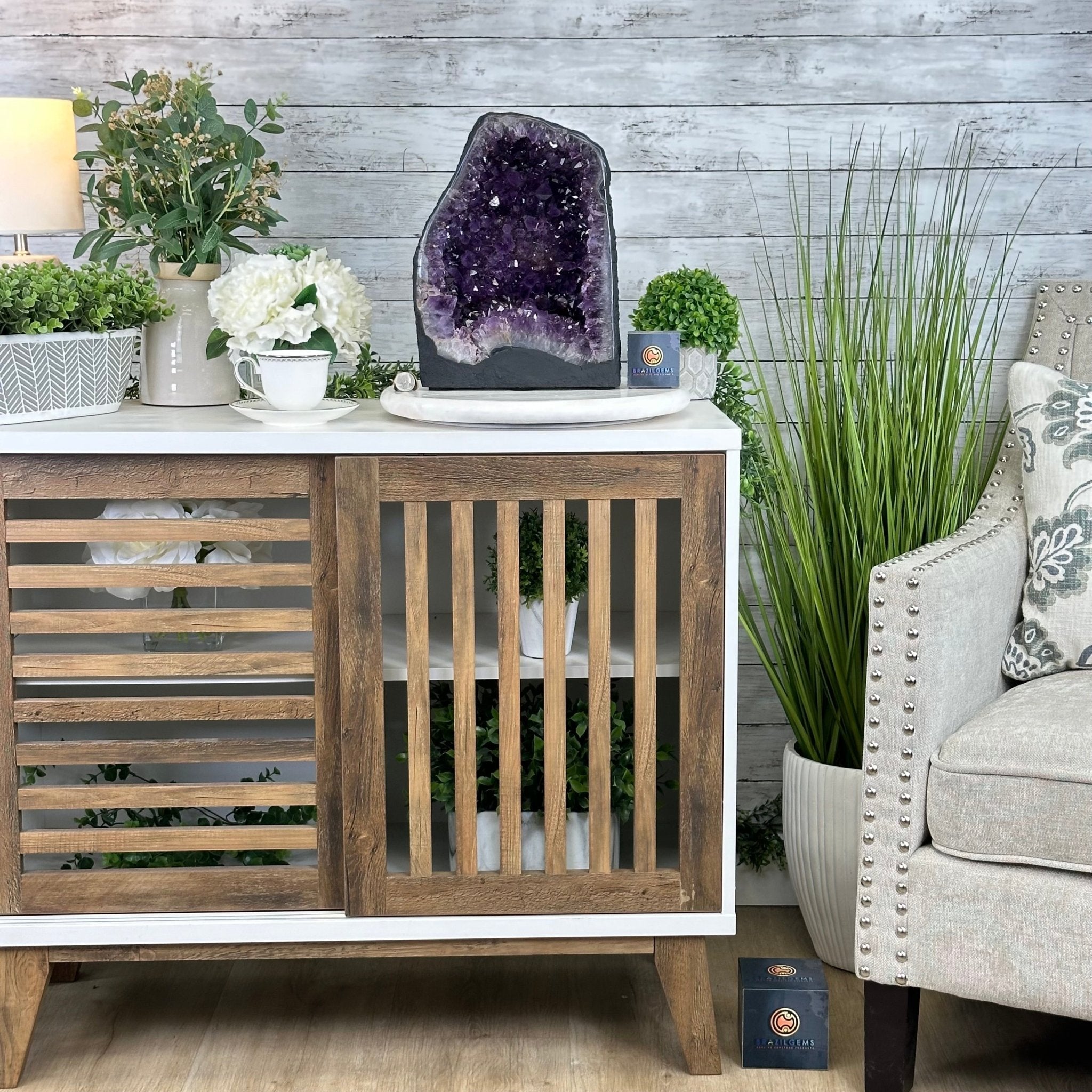 Quality Brazilian Amethyst Cathedral, 30.6 lbs & 12.9" Tall, #5601 - 1406 - Brazil GemsBrazil GemsQuality Brazilian Amethyst Cathedral, 30.6 lbs & 12.9" Tall, #5601 - 1406Cathedrals5601 - 1406