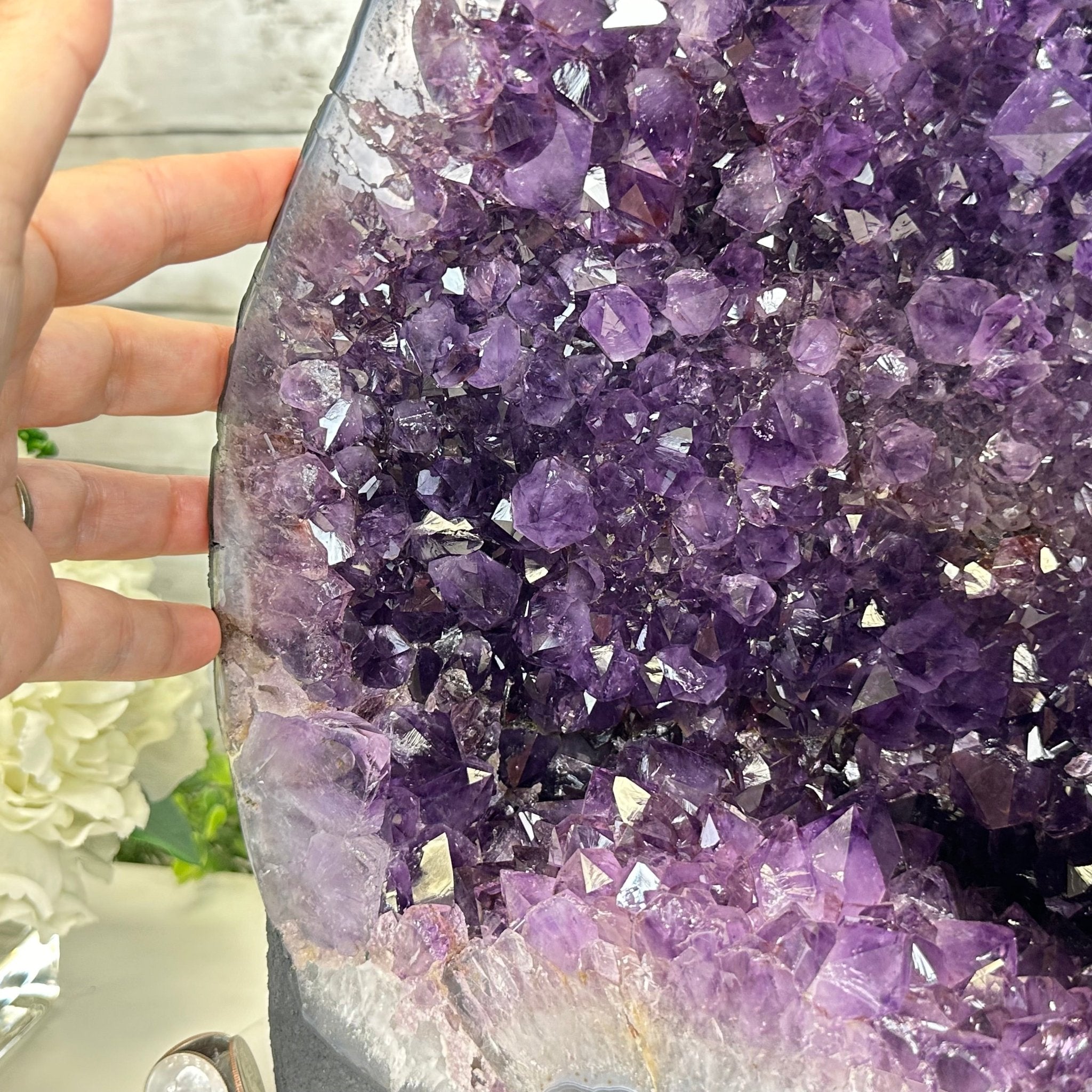 Quality Brazilian Amethyst Cathedral, 30.6 lbs & 12.9" Tall, #5601 - 1406 - Brazil GemsBrazil GemsQuality Brazilian Amethyst Cathedral, 30.6 lbs & 12.9" Tall, #5601 - 1406Cathedrals5601 - 1406