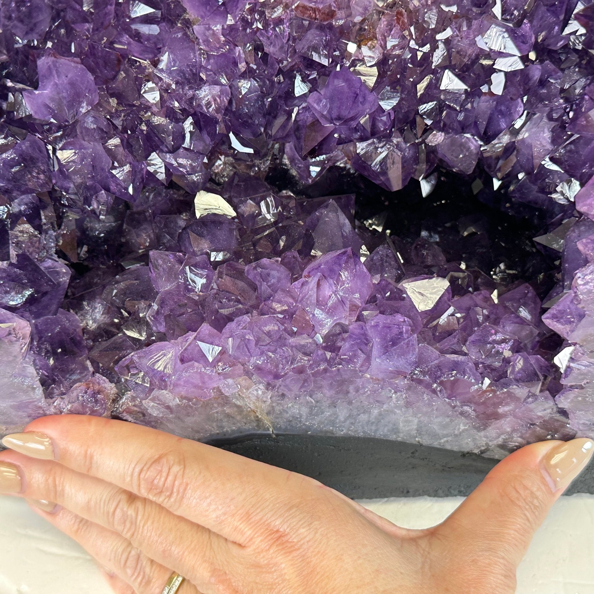 Quality Brazilian Amethyst Cathedral, 30.6 lbs & 12.9" Tall, #5601 - 1406 - Brazil GemsBrazil GemsQuality Brazilian Amethyst Cathedral, 30.6 lbs & 12.9" Tall, #5601 - 1406Cathedrals5601 - 1406
