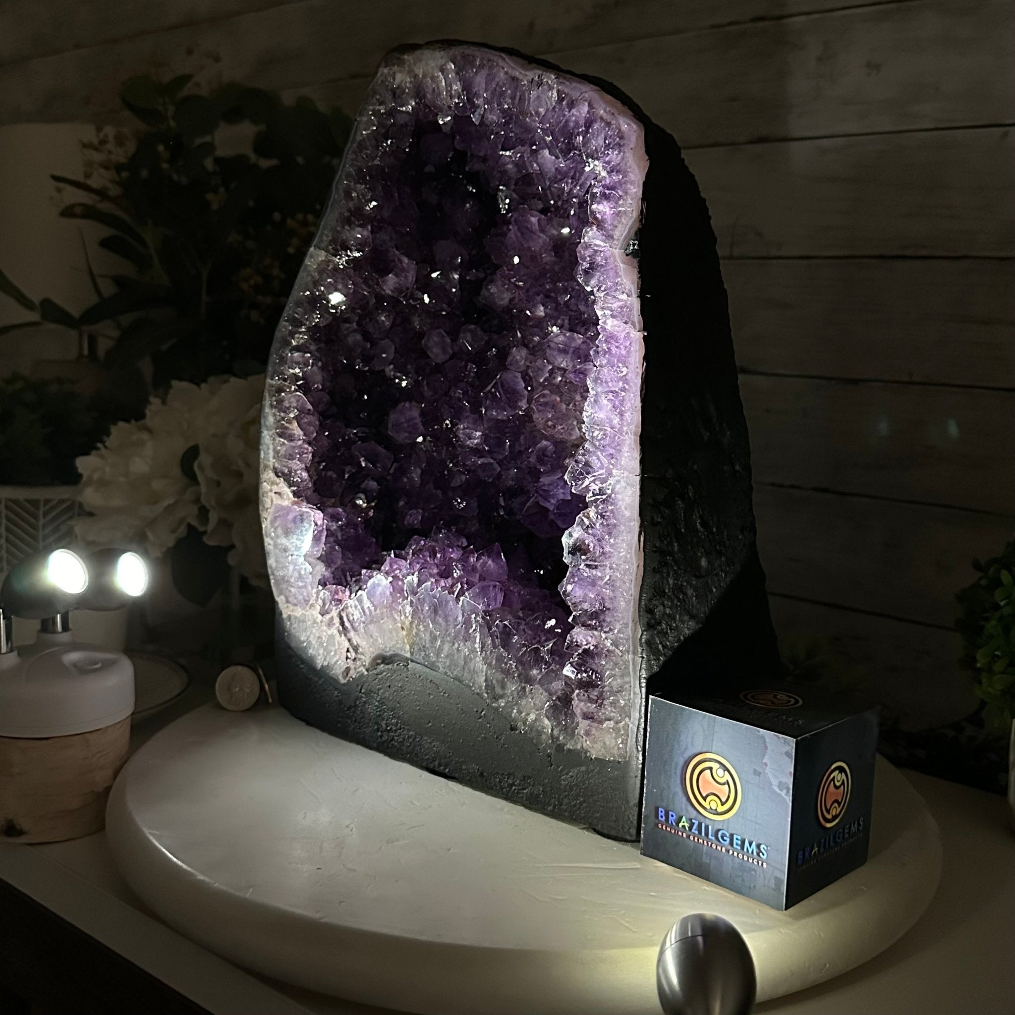 Quality Brazilian Amethyst Cathedral, 30.6 lbs & 12.9" Tall, #5601 - 1406 - Brazil GemsBrazil GemsQuality Brazilian Amethyst Cathedral, 30.6 lbs & 12.9" Tall, #5601 - 1406Cathedrals5601 - 1406
