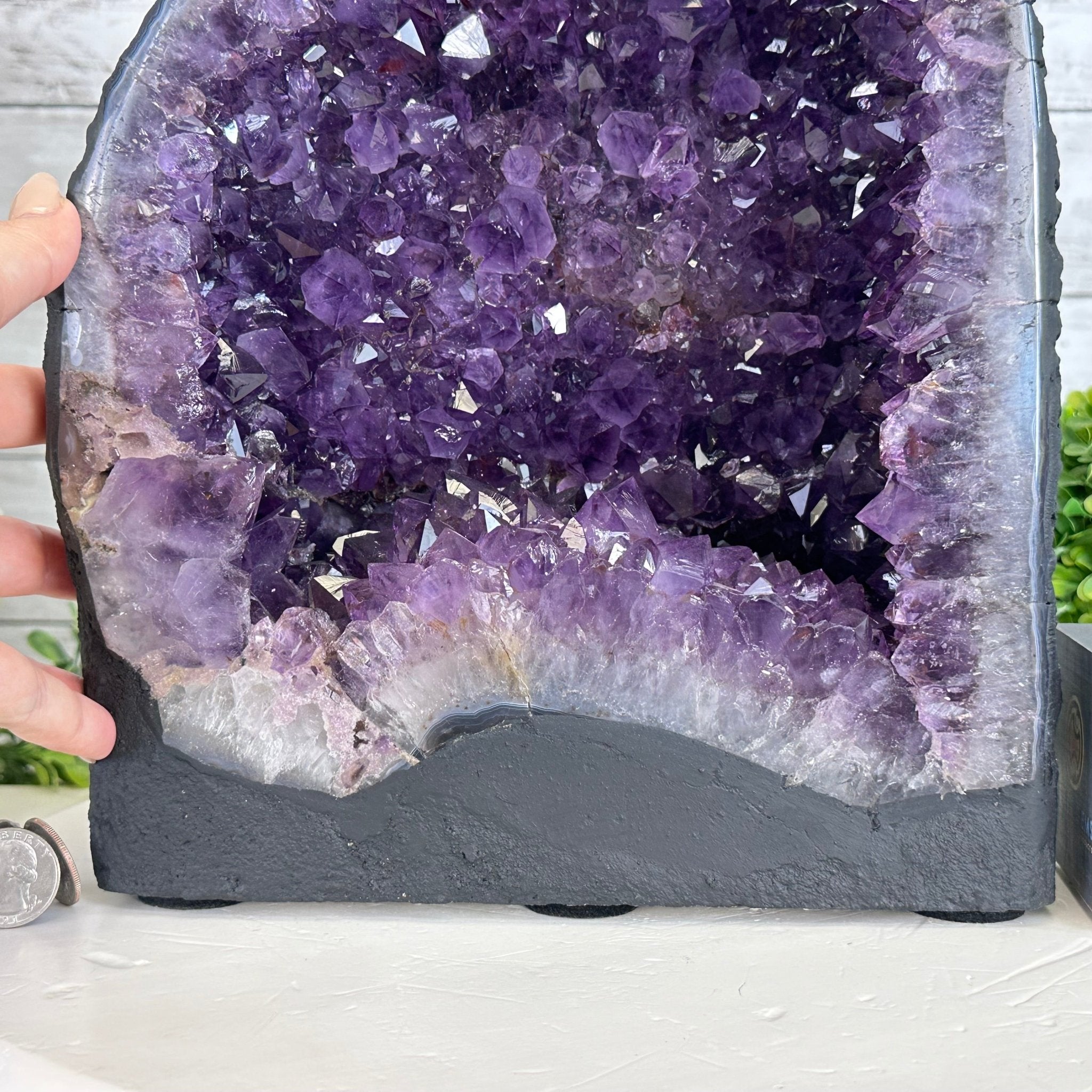 Quality Brazilian Amethyst Cathedral, 30.6 lbs & 12.9" Tall, #5601 - 1406 - Brazil GemsBrazil GemsQuality Brazilian Amethyst Cathedral, 30.6 lbs & 12.9" Tall, #5601 - 1406Cathedrals5601 - 1406