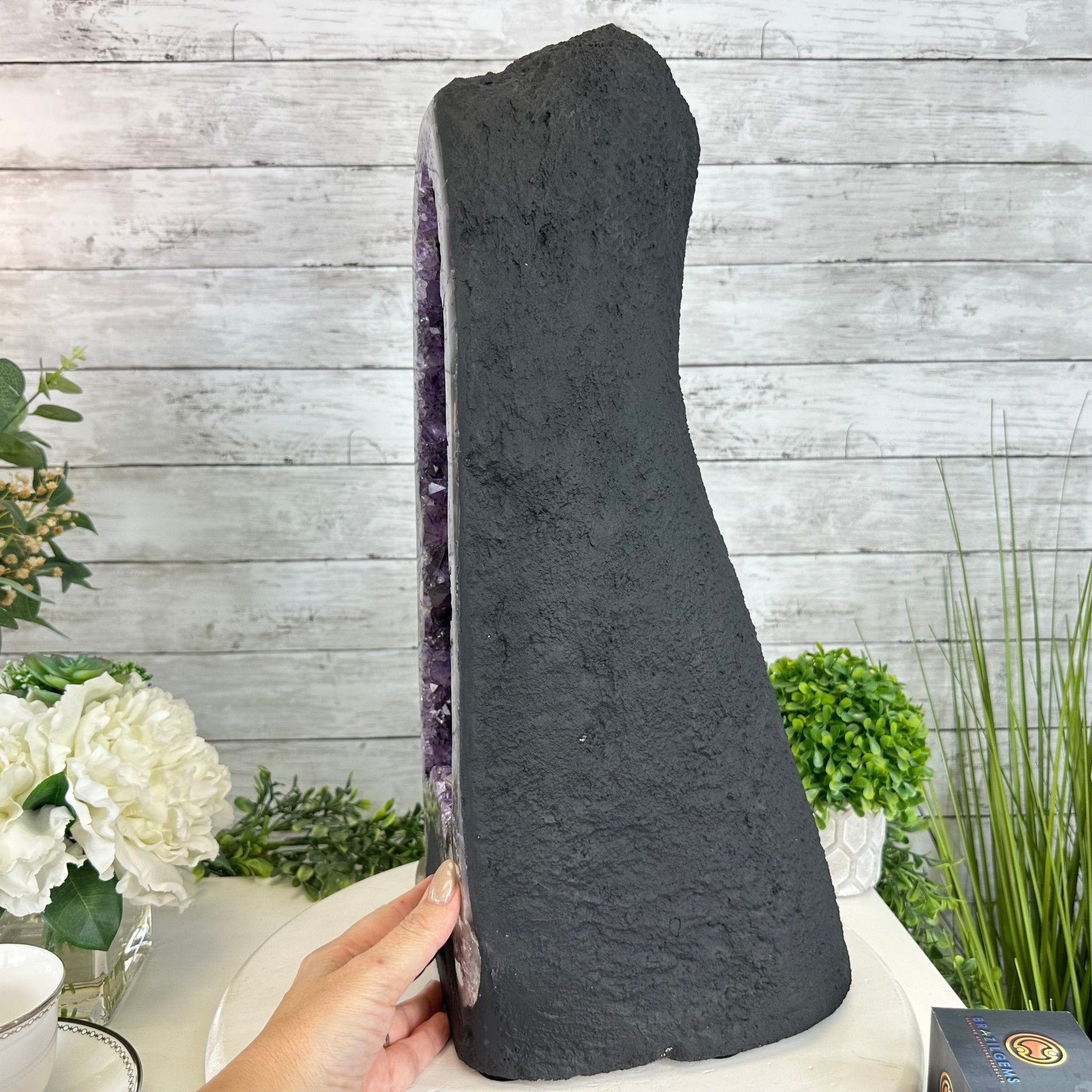 Quality Brazilian Amethyst Cathedral, 40.1 lbs & 19.8" Tall, #5601 - 1412 - Brazil GemsBrazil GemsQuality Brazilian Amethyst Cathedral, 40.1 lbs & 19.8" Tall, #5601 - 1412Cathedrals5601 - 1412