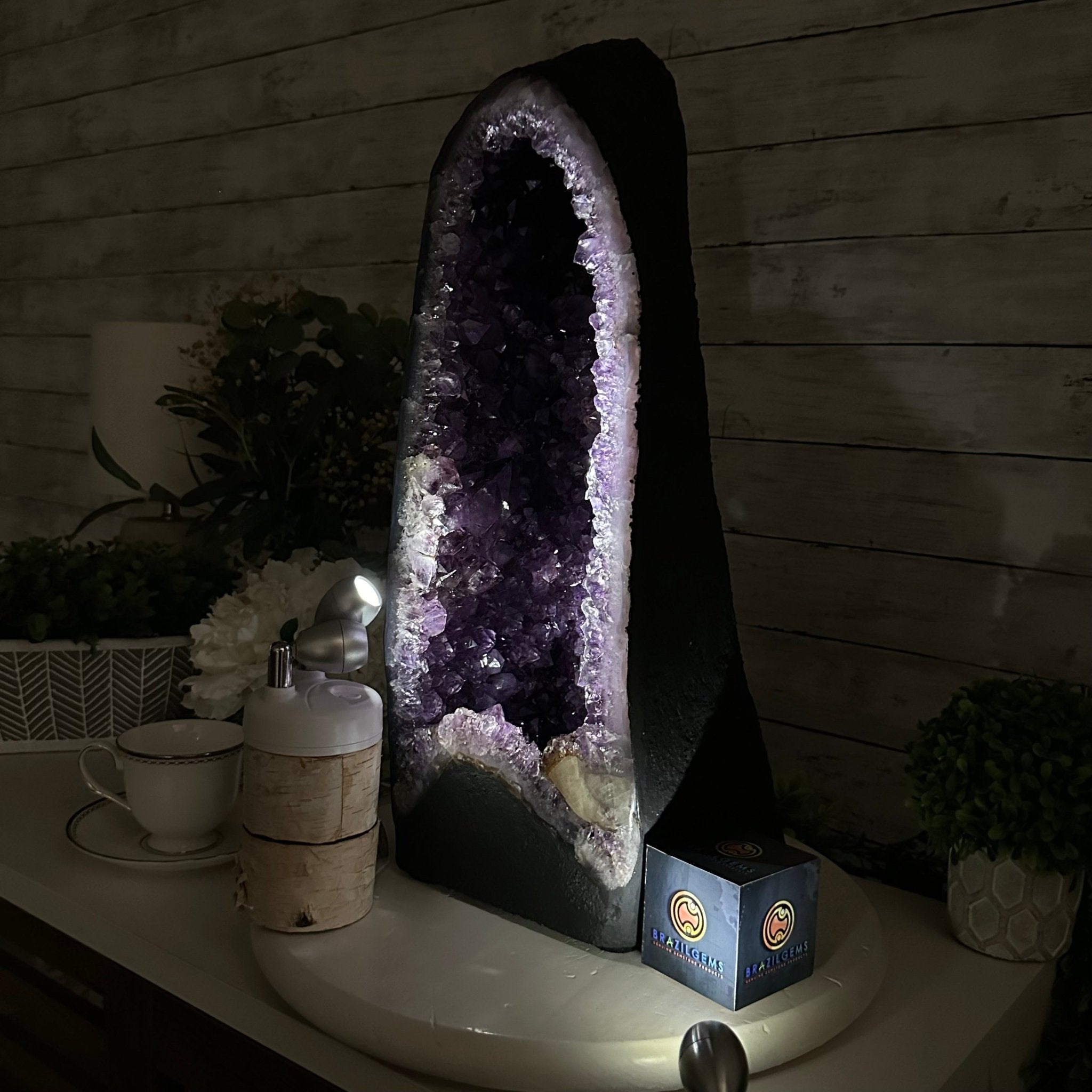 Quality Brazilian Amethyst Cathedral, 40.1 lbs & 19.8" Tall, #5601 - 1412 - Brazil GemsBrazil GemsQuality Brazilian Amethyst Cathedral, 40.1 lbs & 19.8" Tall, #5601 - 1412Cathedrals5601 - 1412