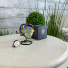 Rainbow Aura Amethyst Heart on a Metal Stand, 0.4 lbs & 3.5" Tall #5463RA-013 - Brazil GemsBrazil GemsRainbow Aura Amethyst Heart on a Metal Stand, 0.4 lbs & 3.5" Tall #5463RA-013Hearts5463RA-013